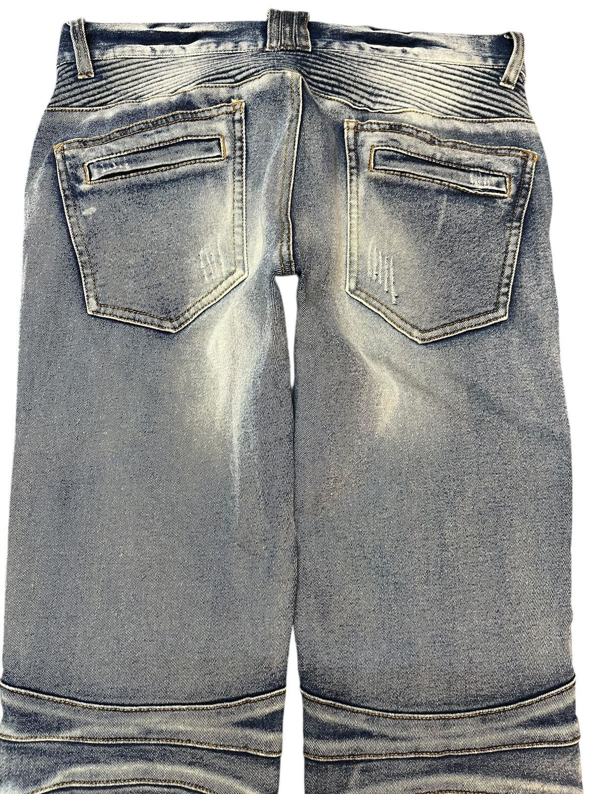 In The Attic × Seditionaries Vintage In The Attic Homme Biker Grunge Punk Ripped Denim Size US 30 / EU 46 - 8 Thumbnail