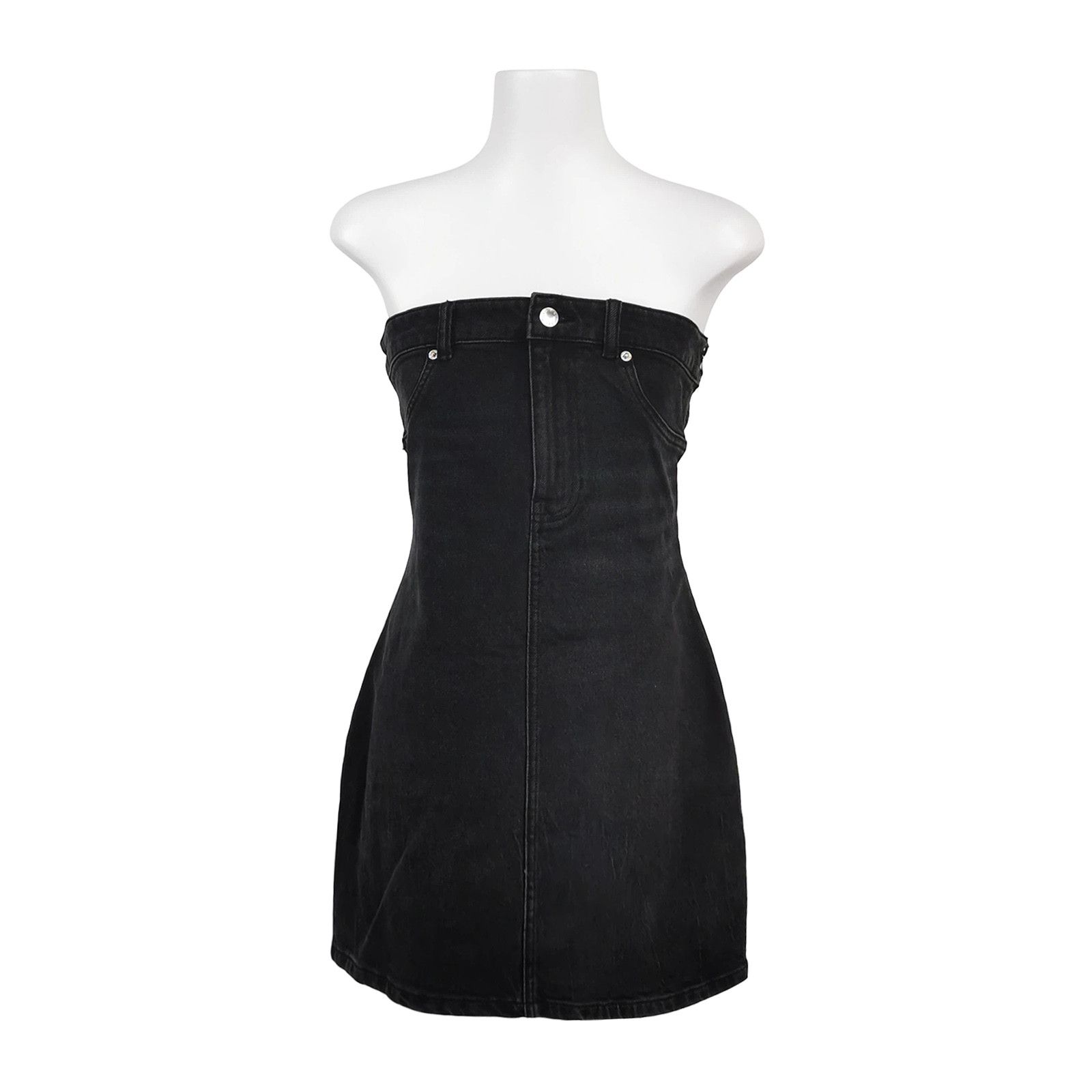 Alexander Wang Alexander Wang Black Denim Mini Dress Size 26 Size XS / US 0-2 / IT 36-38 - 1 Thumbnail
