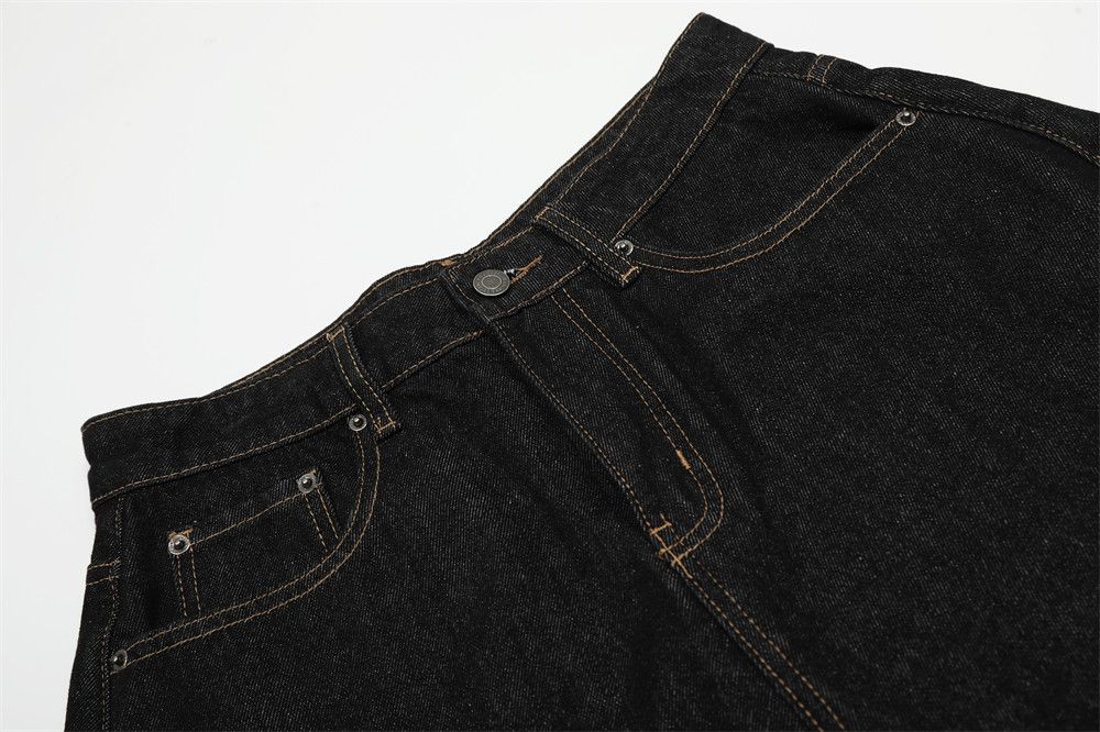 Jean Men's trendy loose wide-leg straight denim shorts Size US 32 / EU 48 - 3 Thumbnail