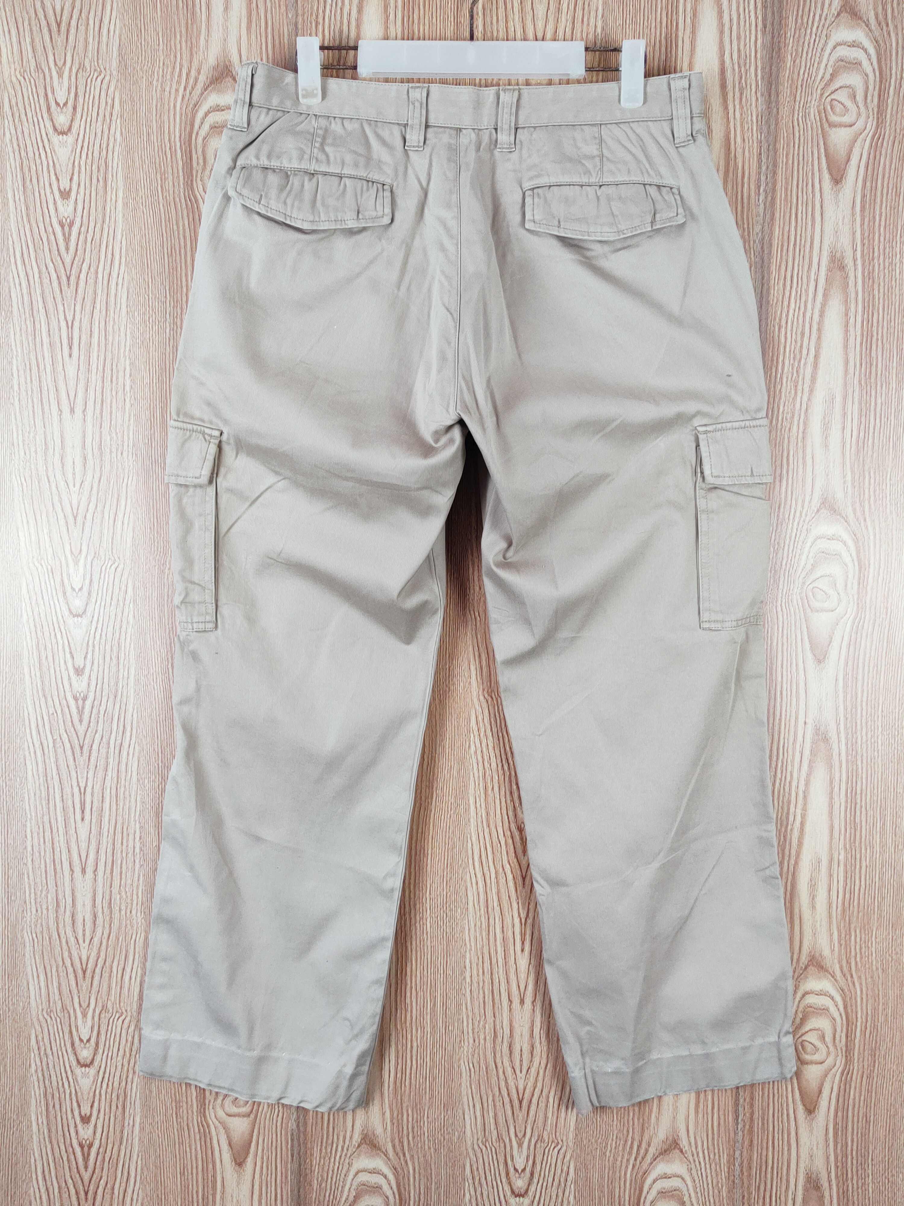 Japanese Brand Topvalu Beige Multipocket Tactical Cargo Pants #w642 Size US 31 - 7 Thumbnail