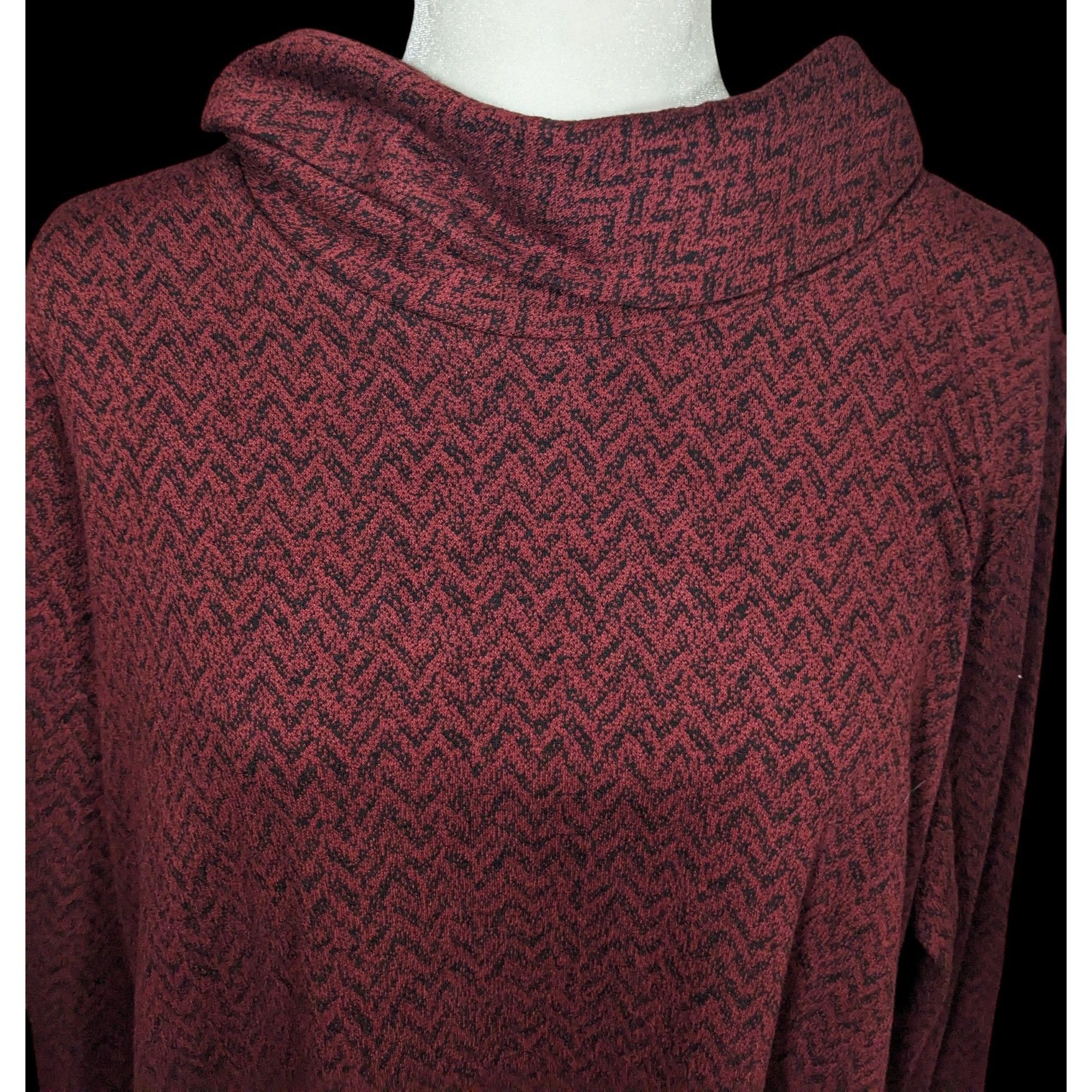 Other Appleseeds Red Cowl Neck Tunic Style Sweat Dress With Pocket Size XL / US 12-14 / IT 48-50 - 4 Thumbnail