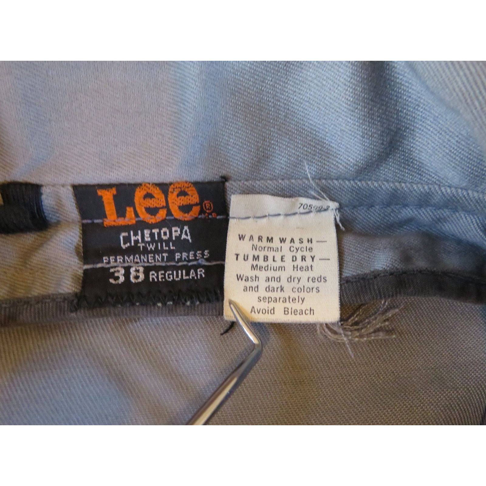Lee Lee Chetopa McDonald Dairy Patch Twill Gray Jacket Sz 38 60s Size US M / EU 48-50 / 2 - 5 Thumbnail