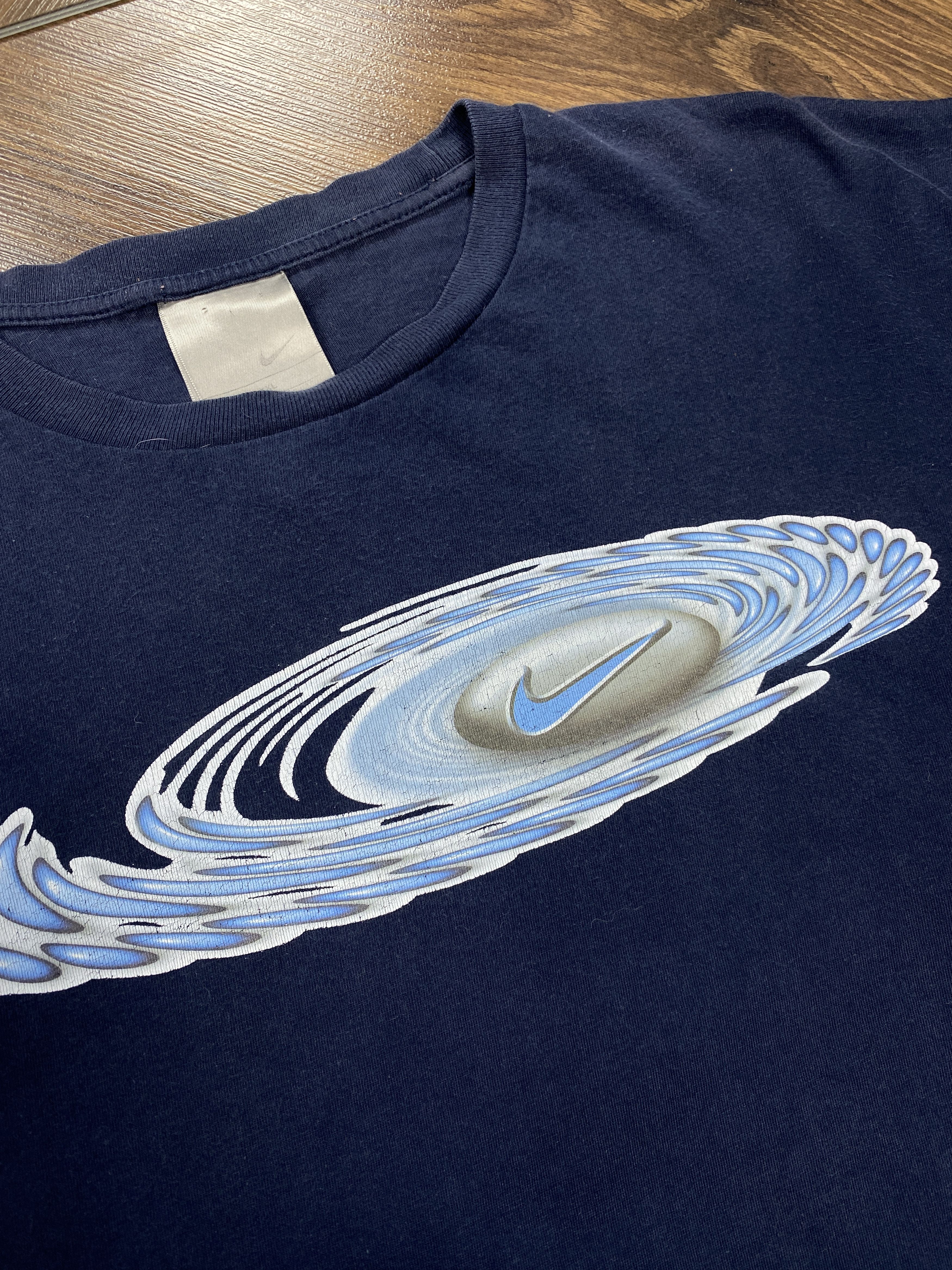 Nike Nike Vintage big logo t-shirt Swoosh Size US XXL / EU 58 / 5 - 3 Thumbnail