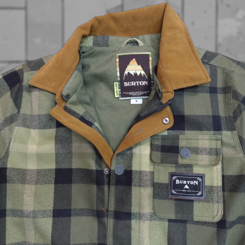 Burton Burton Jacket Small Green Plaid Dunmore Barn Chore Mens Size US S / EU 44-46 / 1 - 1 Thumbnail