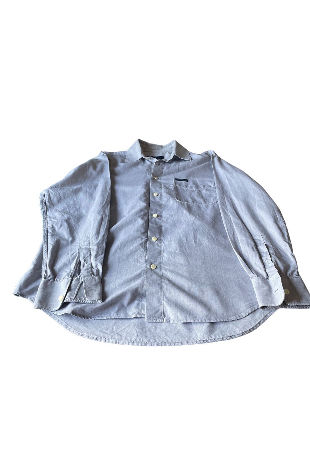 Valentino × Vintage Valentino Vintage Button-up Shirt Light Grey Size L Size US L / EU 52-54 / 3 - 13 Thumbnail