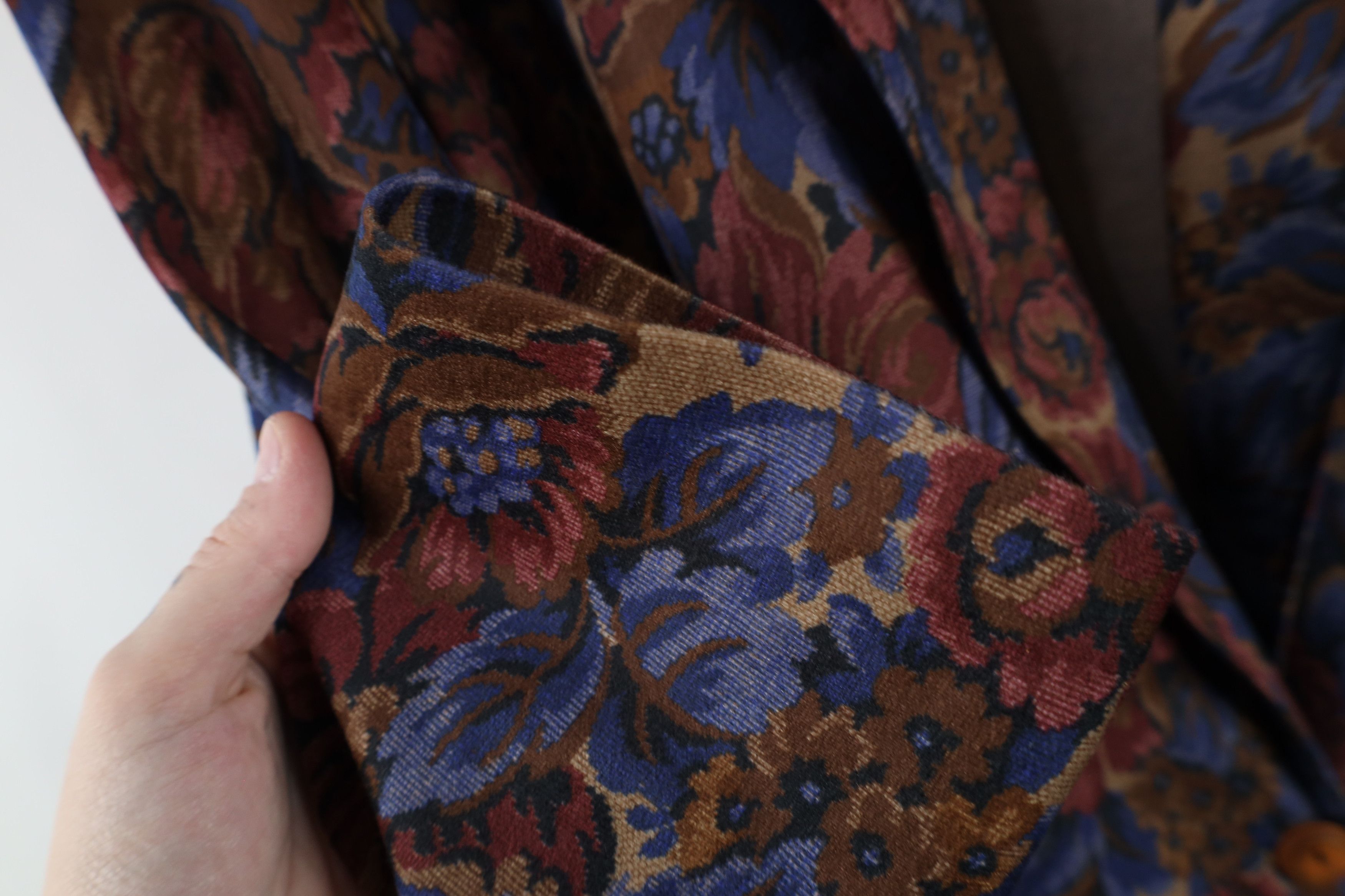 Vintage Vintage 90s Streetwear Floral One Button Blazer Jacket USA Size XXL / US 16-18 / IT 52-54 - 6 Thumbnail