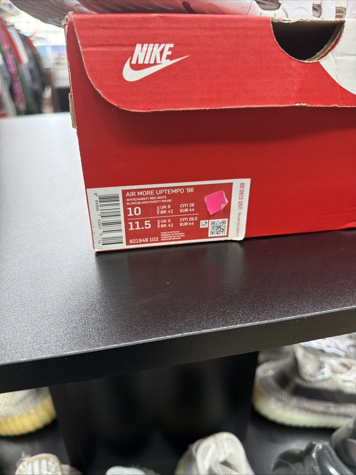 Nike Size 10 - Nike Air More Uptempo White Varsity Red 2021 Size US 10 / EU 43 - 9 Thumbnail