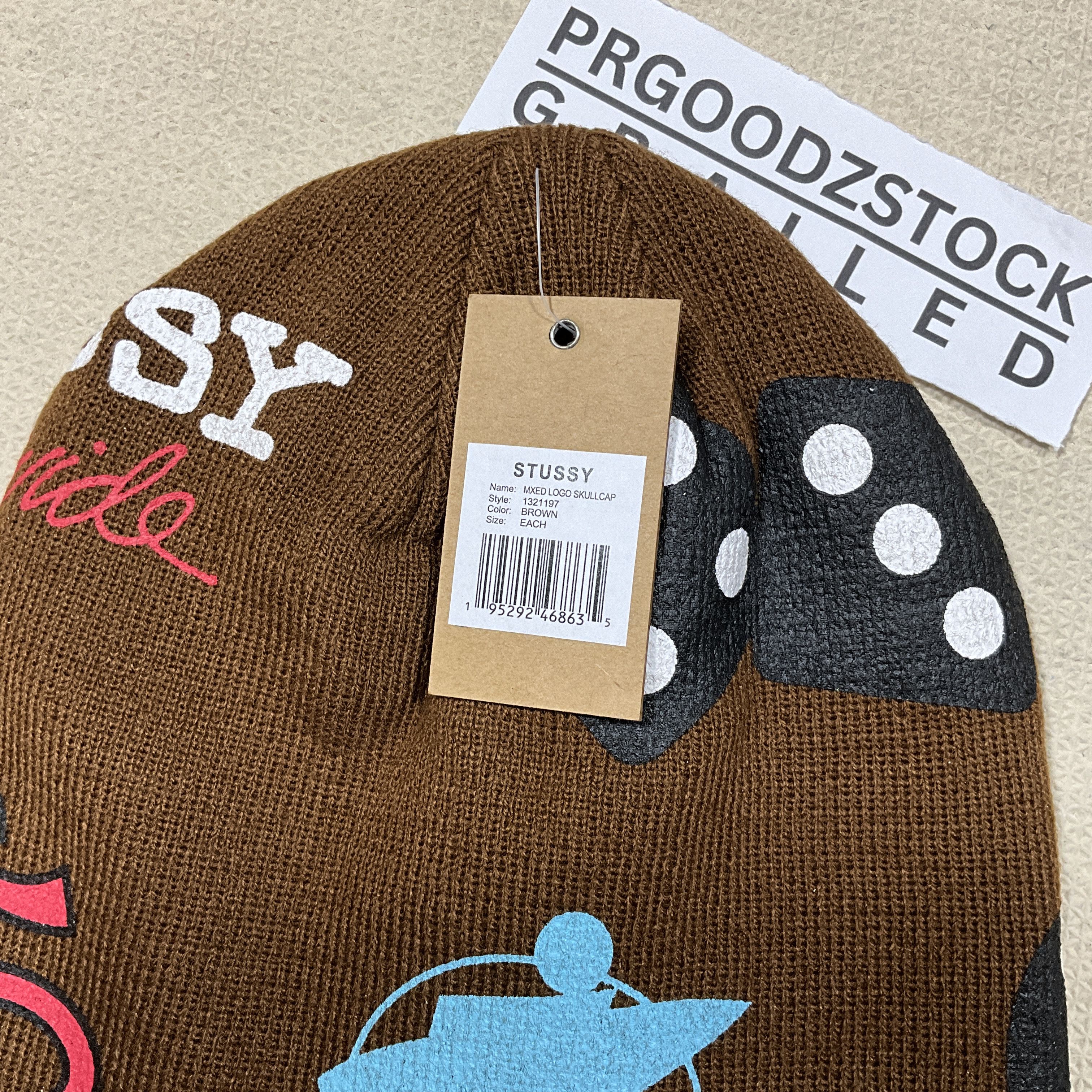 Stussy STUSSY MXED LOGO SKULLCAP BEANIE HAT Size ONE SIZE - 4 Thumbnail