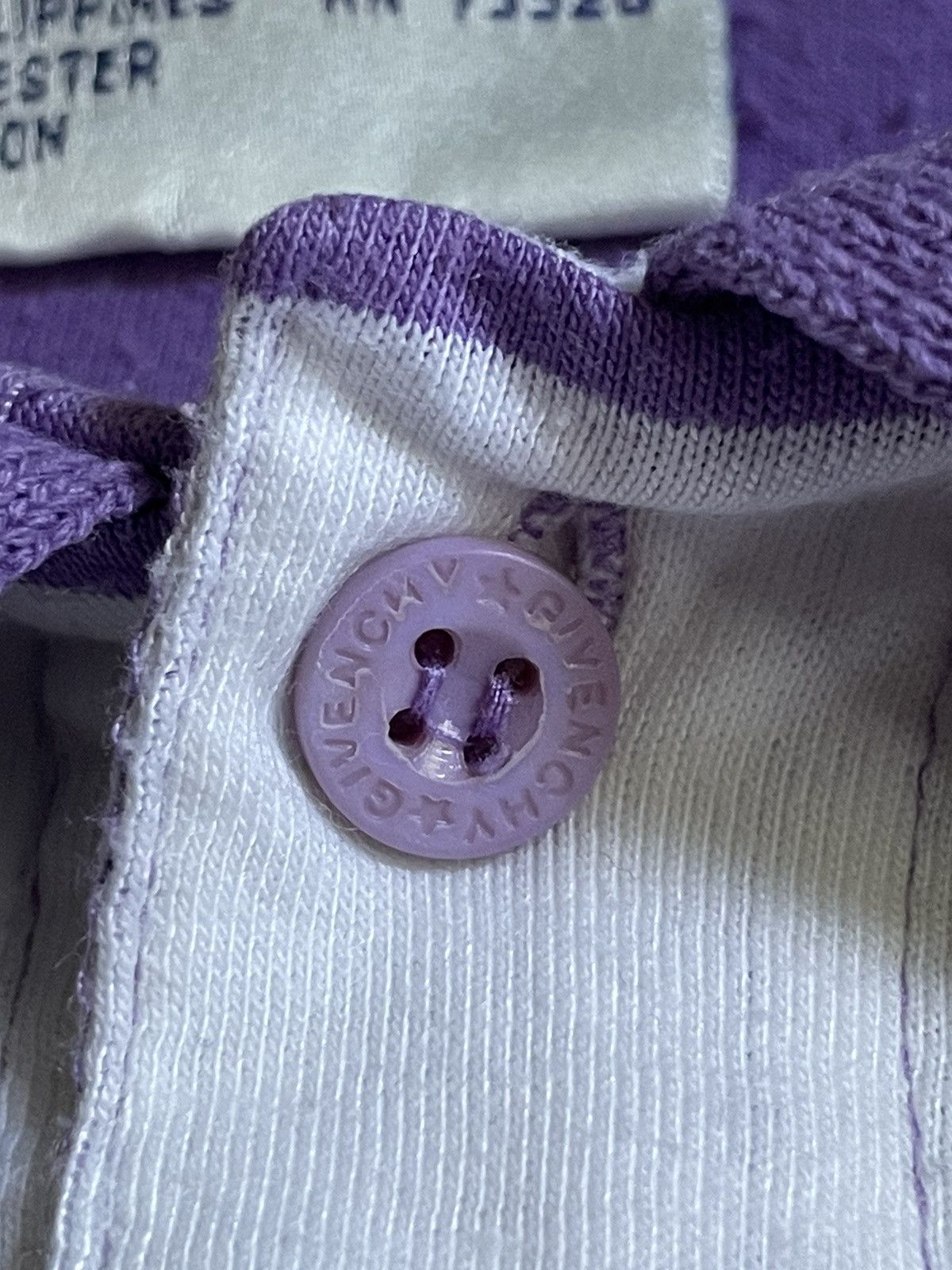 Givenchy Vintage 90’s Givenchy Sport Polos T-Shirt White/Purple RARE Size US L / EU 52-54 / 3 - 5 Thumbnail