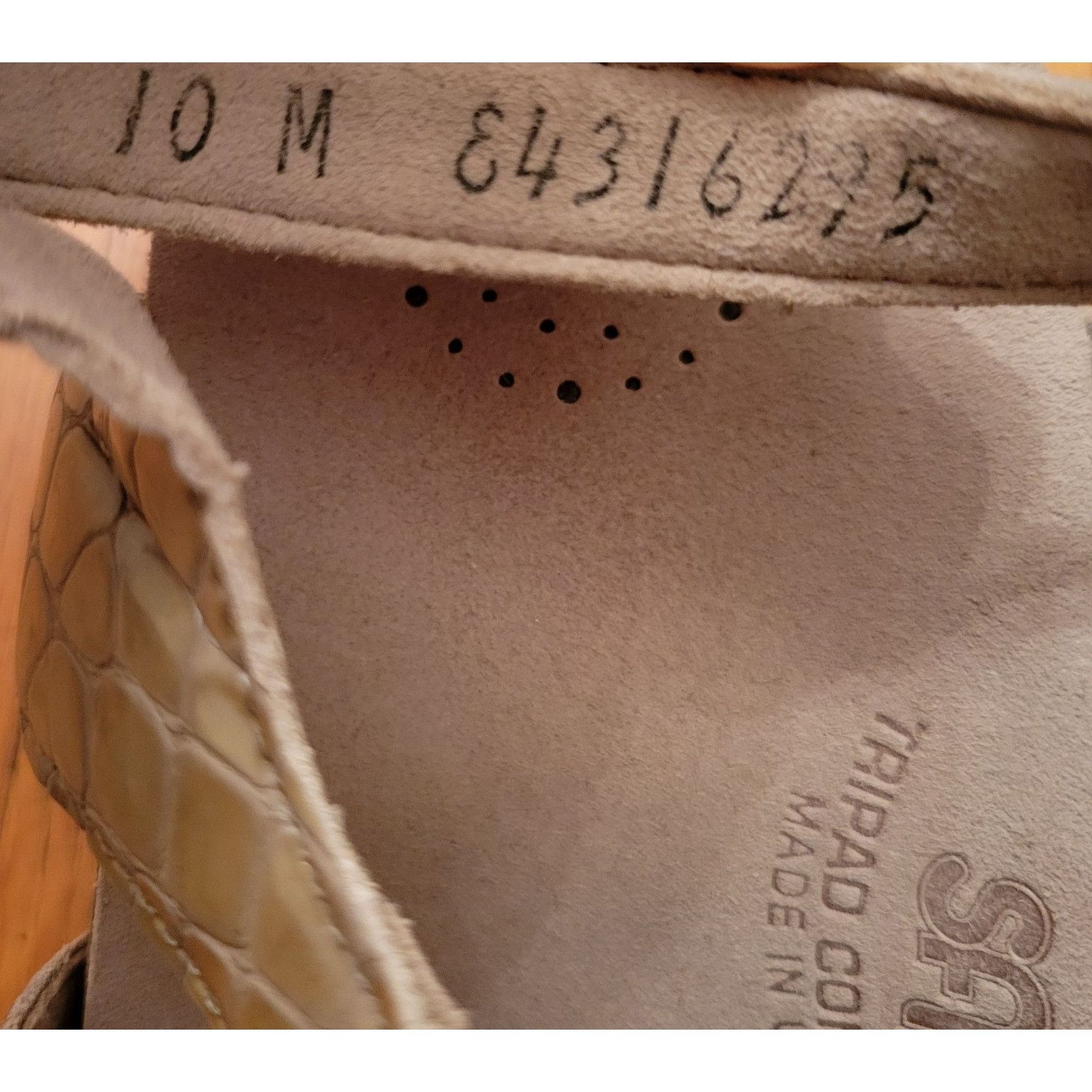 SAS SAS Sandals 10M Comfort Leather Heels Open Toe ALLEGRO Taupe Size US 10 / IT 40 - 5 Thumbnail