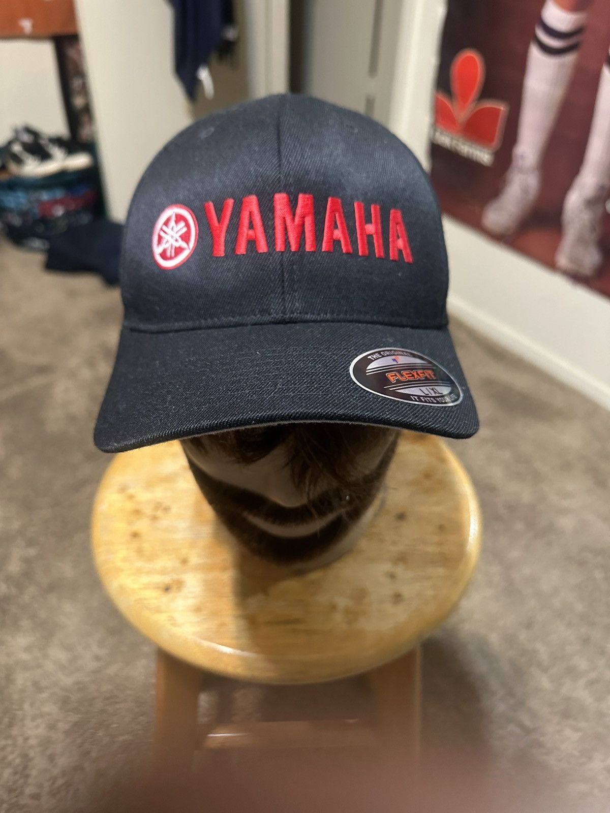 Yamaha Vintage Yamaha motorcycle “triple black” fitted hat 00s Size ONE SIZE - 2 Thumbnail