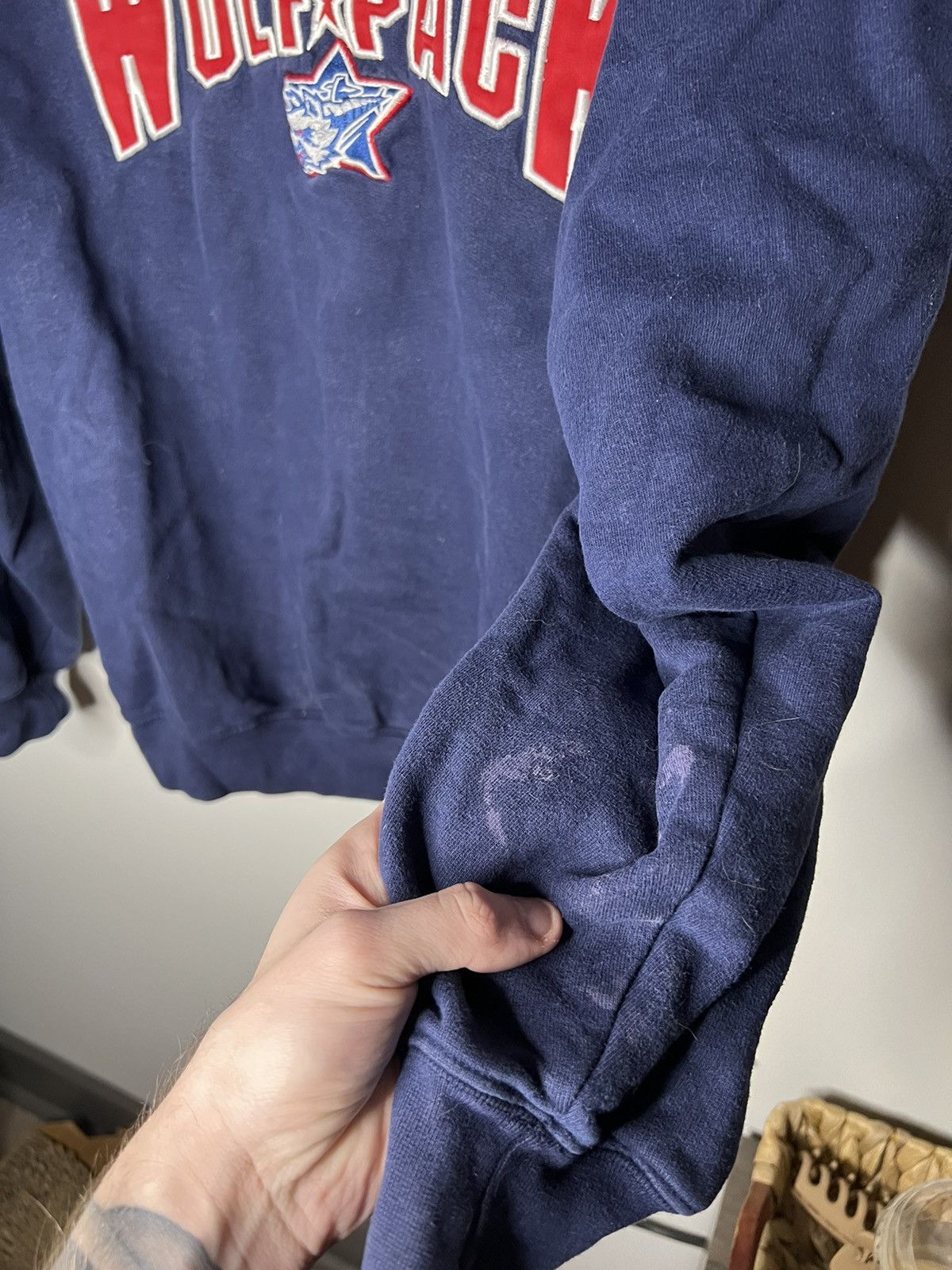 Vintage Vintage 90s Wolfpack Embroidered Long Sleeve Size US L / EU 52-54 / 3 - 4 Thumbnail