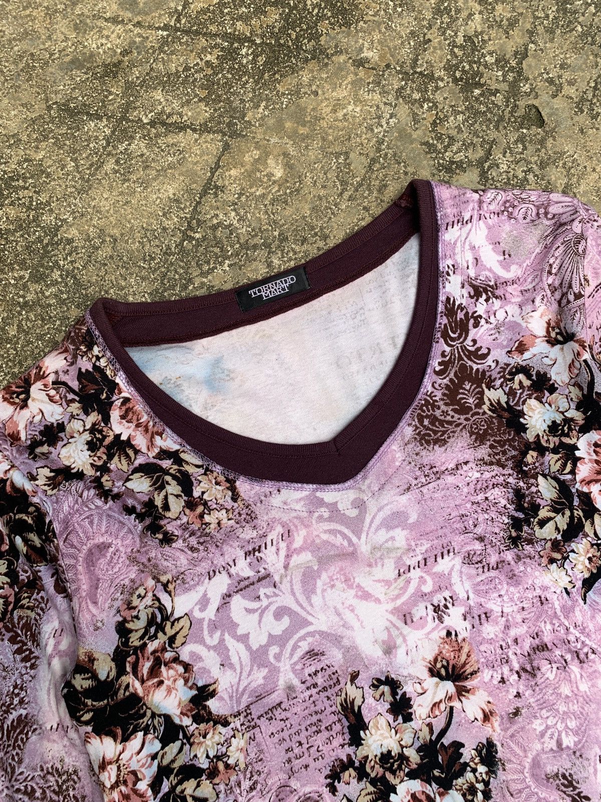 If Six Was Nine × Japanese Brand × Tornado Mart 2000s Tornado Mart Japan Floral Porm Pink Graphic Top Size M / US 6-8 / IT 42-44 - 8 Thumbnail