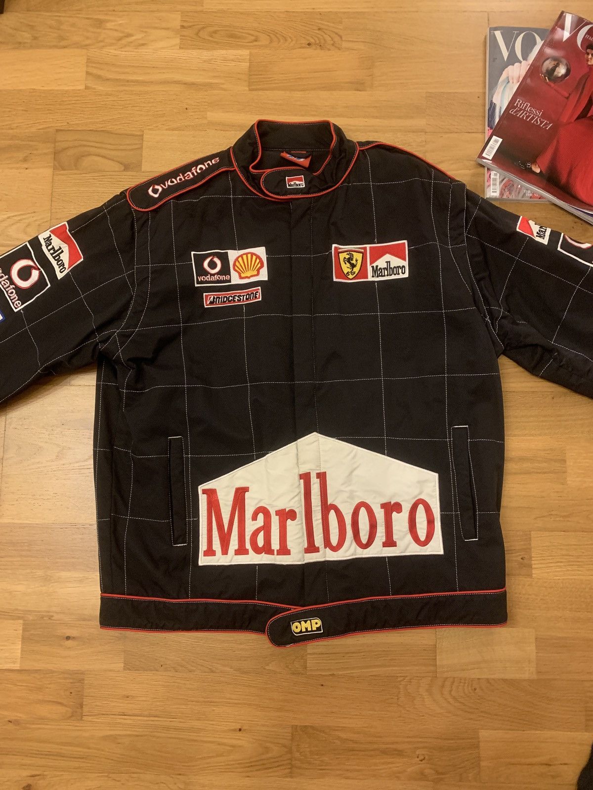 image of Marlboro F1 Vintage Jacket in Black, Men's (Size 2XL)