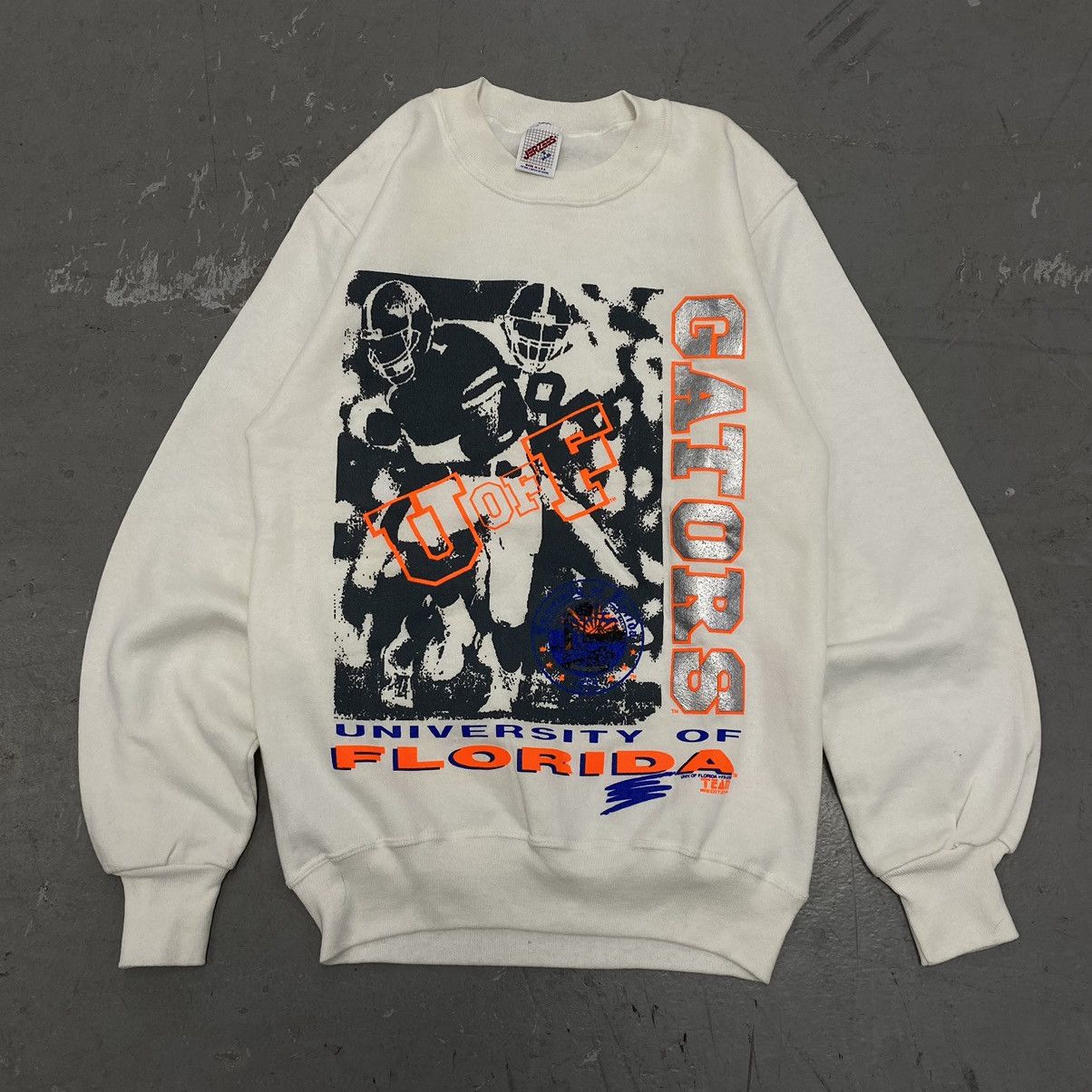 Japanese Brand × Vintage Vtg 90s University of Florida Gators Football Sweatshirt Size US S / EU 44-46 / 1 - 1 Thumbnail