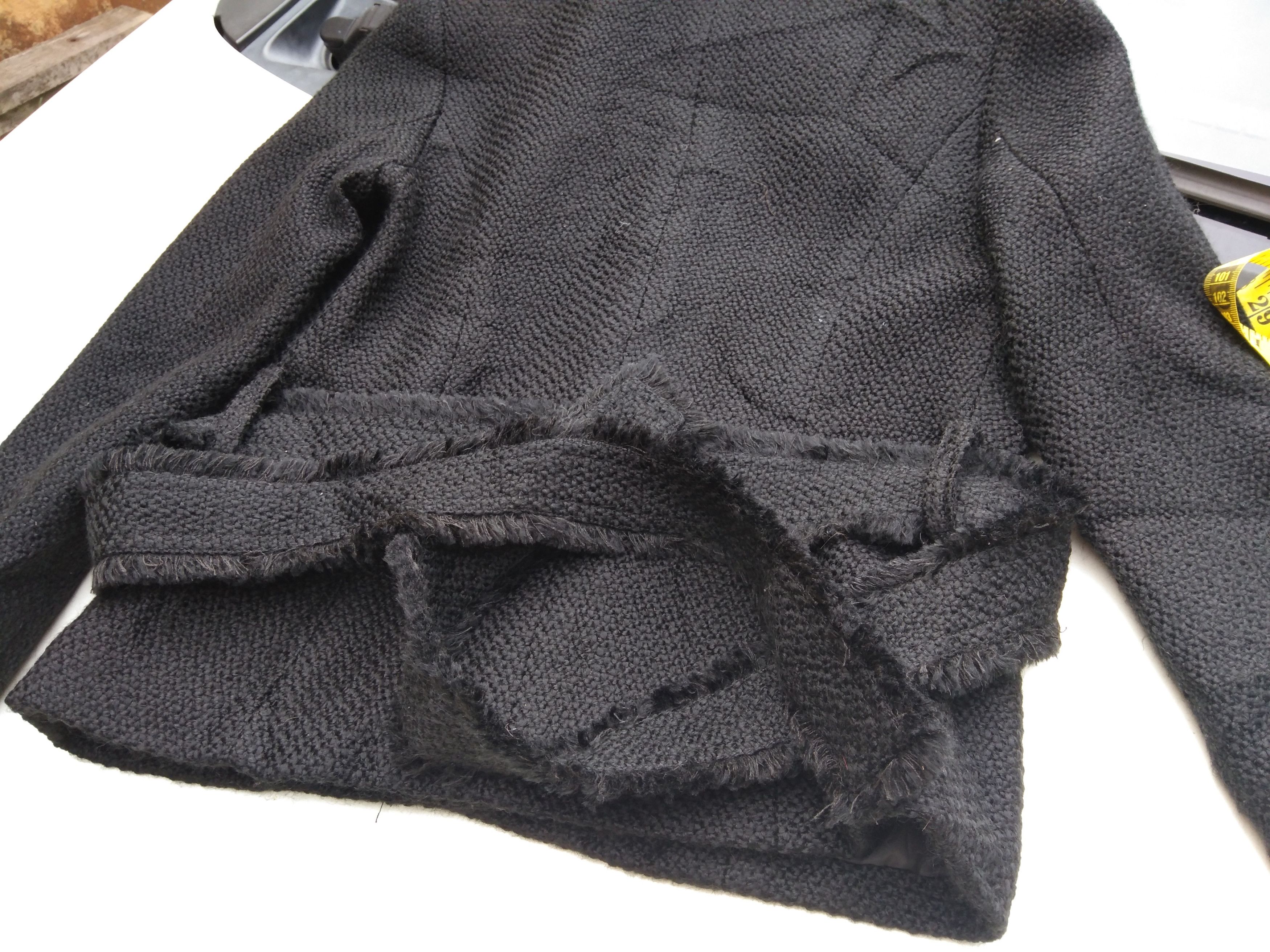 Japanese Brand AW WOMEN'S BLACK TEXTURED JACKET Size XS / US 0-2 / IT 36-38 - 5 Thumbnail