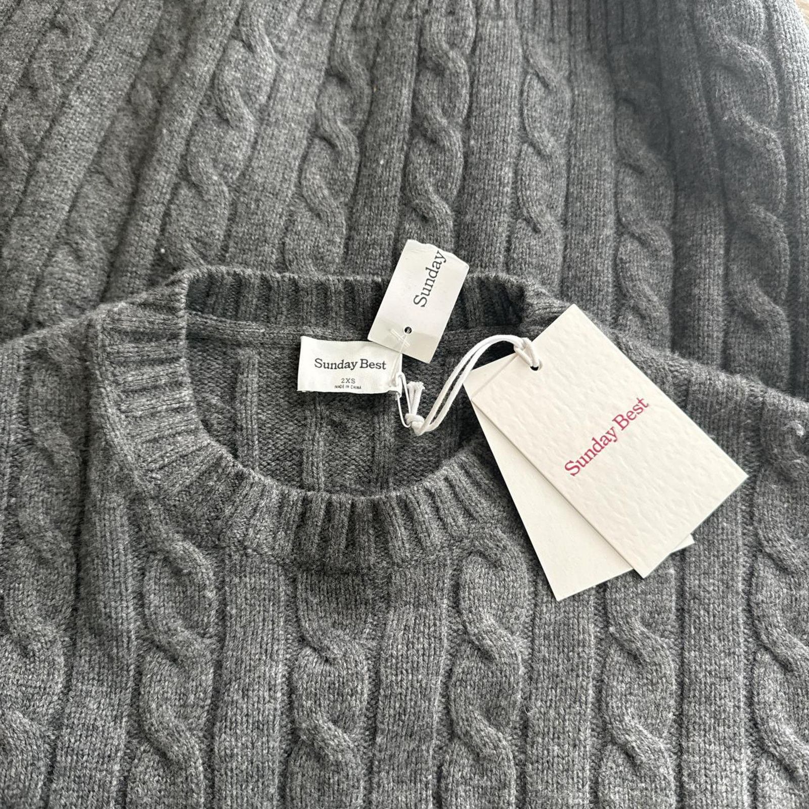 Aritzia NWT ARITZIA SUNDAY BEST Peggy Sweater - Heather Chorcoal S Size S / US 4 / IT 40 - 4 Thumbnail