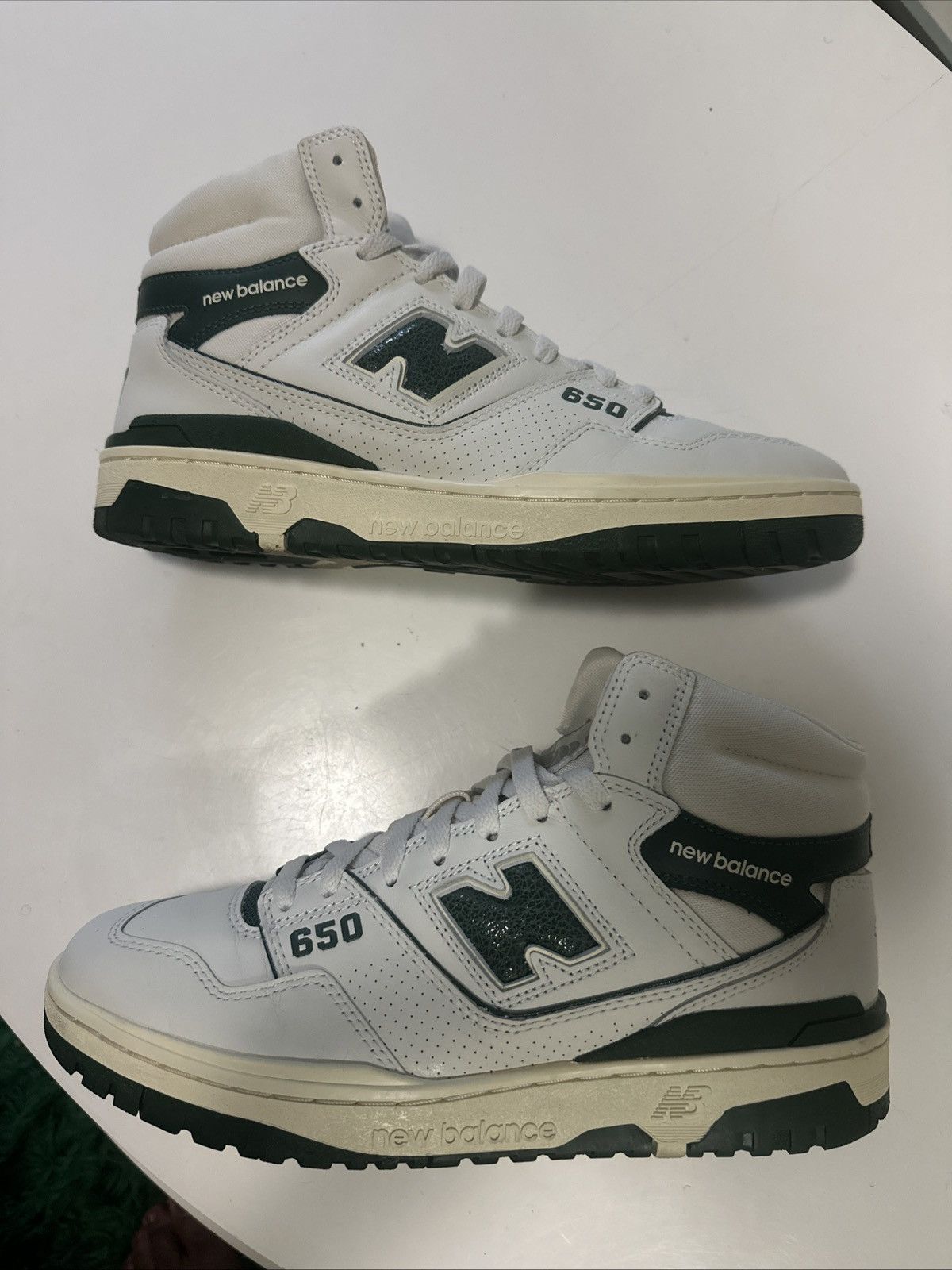 New Balance Men New Balance Aime Leon Dore 650 Green White 9.5 BB650RL1 Size US 10 / EU 43 - 4 Thumbnail