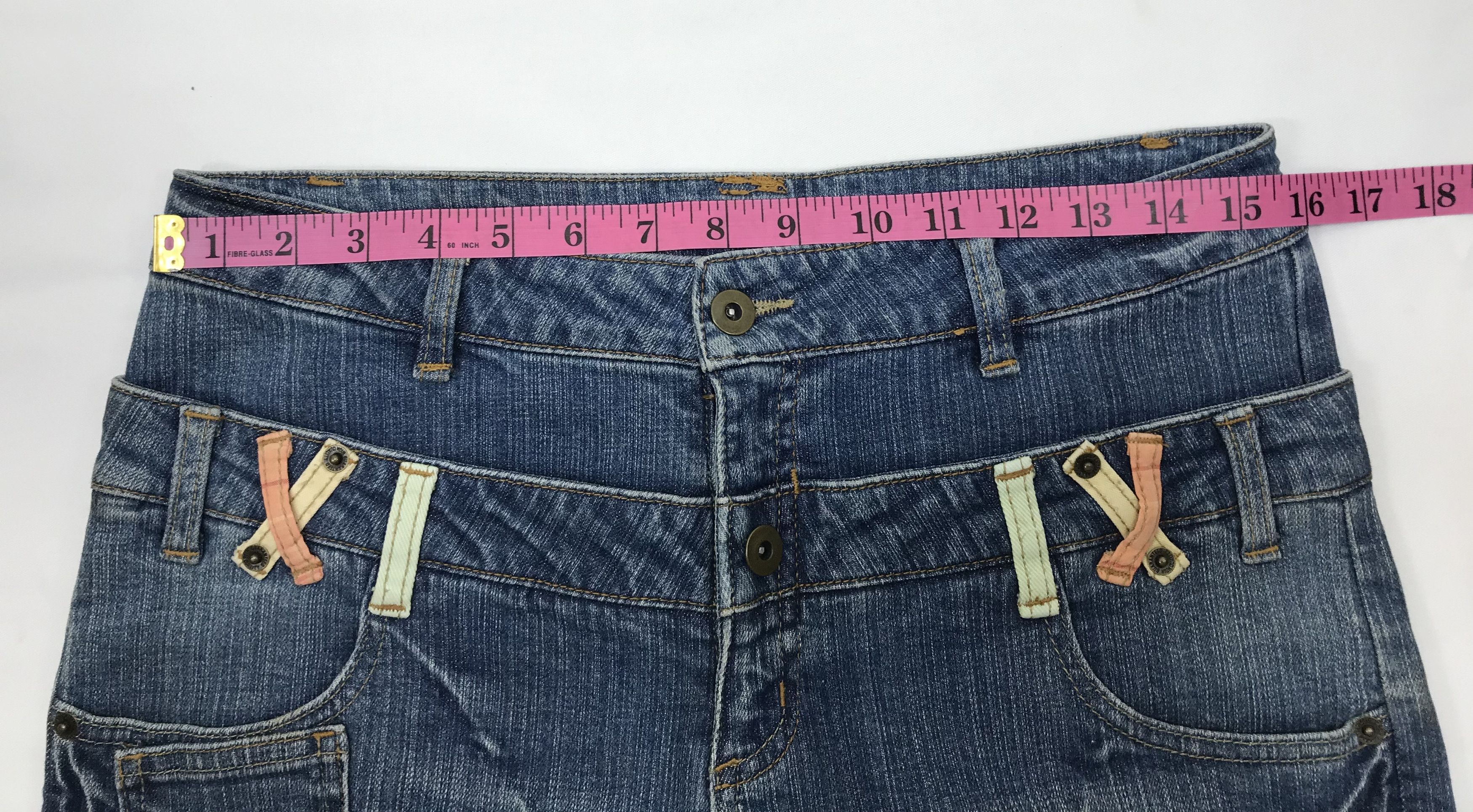 Japanese Brand Vintage Flare Japanese Double Waist Jeans Bell Bottoms Denim Size US 31 - 12 Thumbnail
