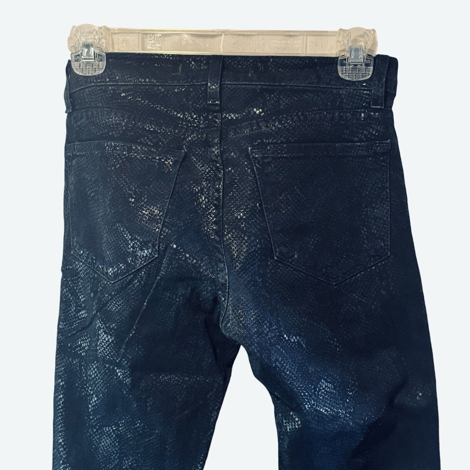 J Brand J Brand Super Skinny Indigo Boa Jean Metalic Sz 25 BO120215 Size 25" / US 0 / IT 36 - 5 Thumbnail
