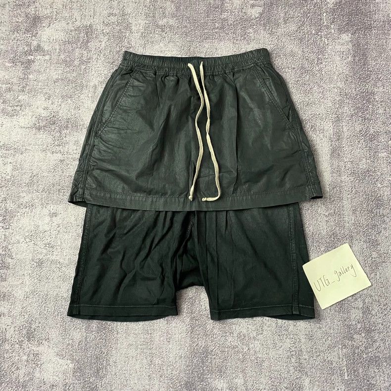 Rick Owens Rick Owens size s Sheepskin wax-cut double hem shorts 2504 Size US 30 / EU 46 - 1 Thumbnail