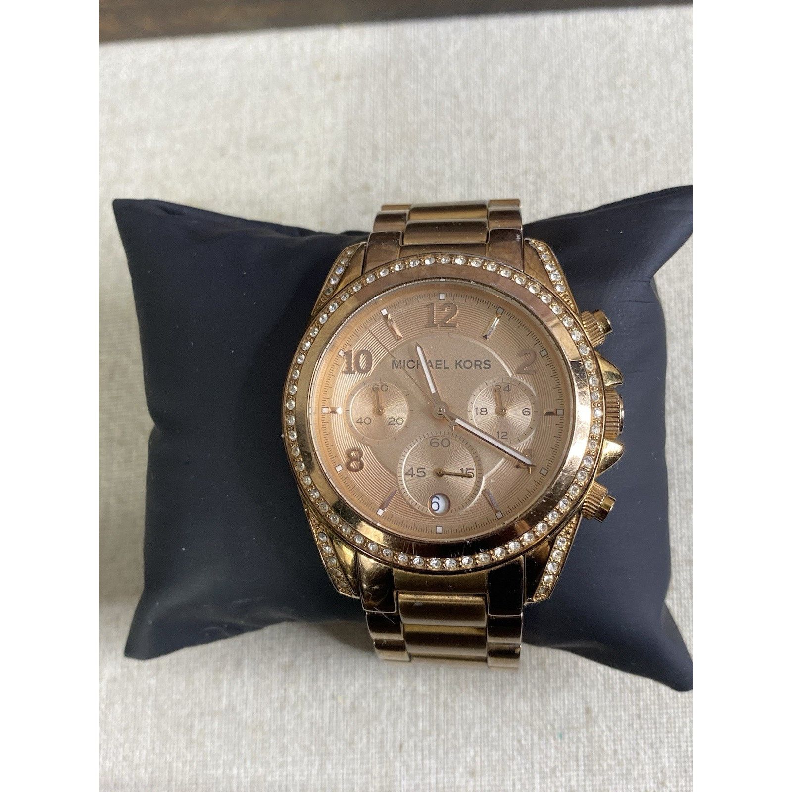 Michael Kors Michael Kors NEW Battery Stainless Rose Gold Watch MK5263 Size ONE SIZE - 2 Thumbnail