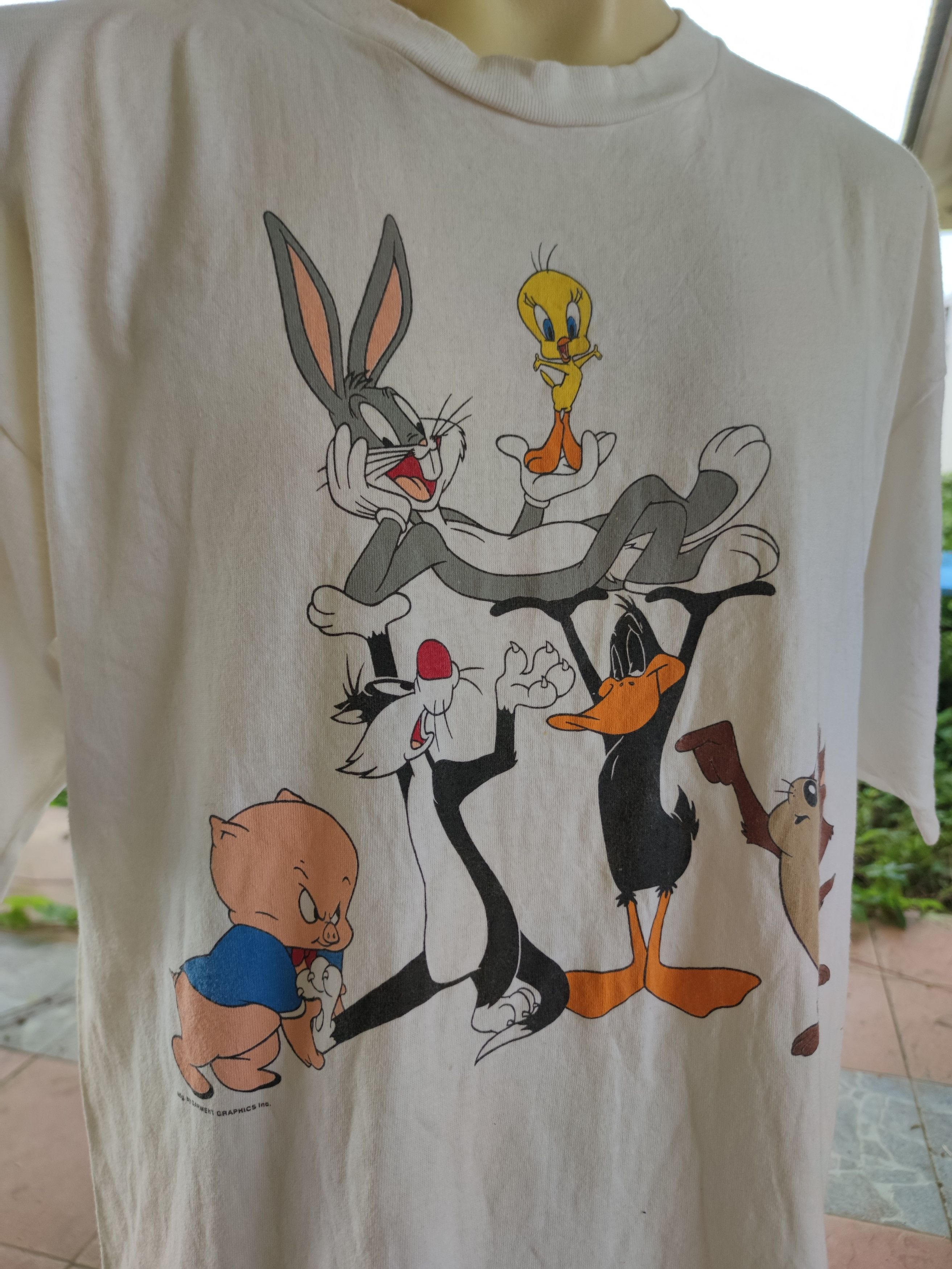 Warner Bros Vintage 1993 Warner Bros T Shirt Made in USA Size US L / EU 52-54 / 3 - 3 Thumbnail