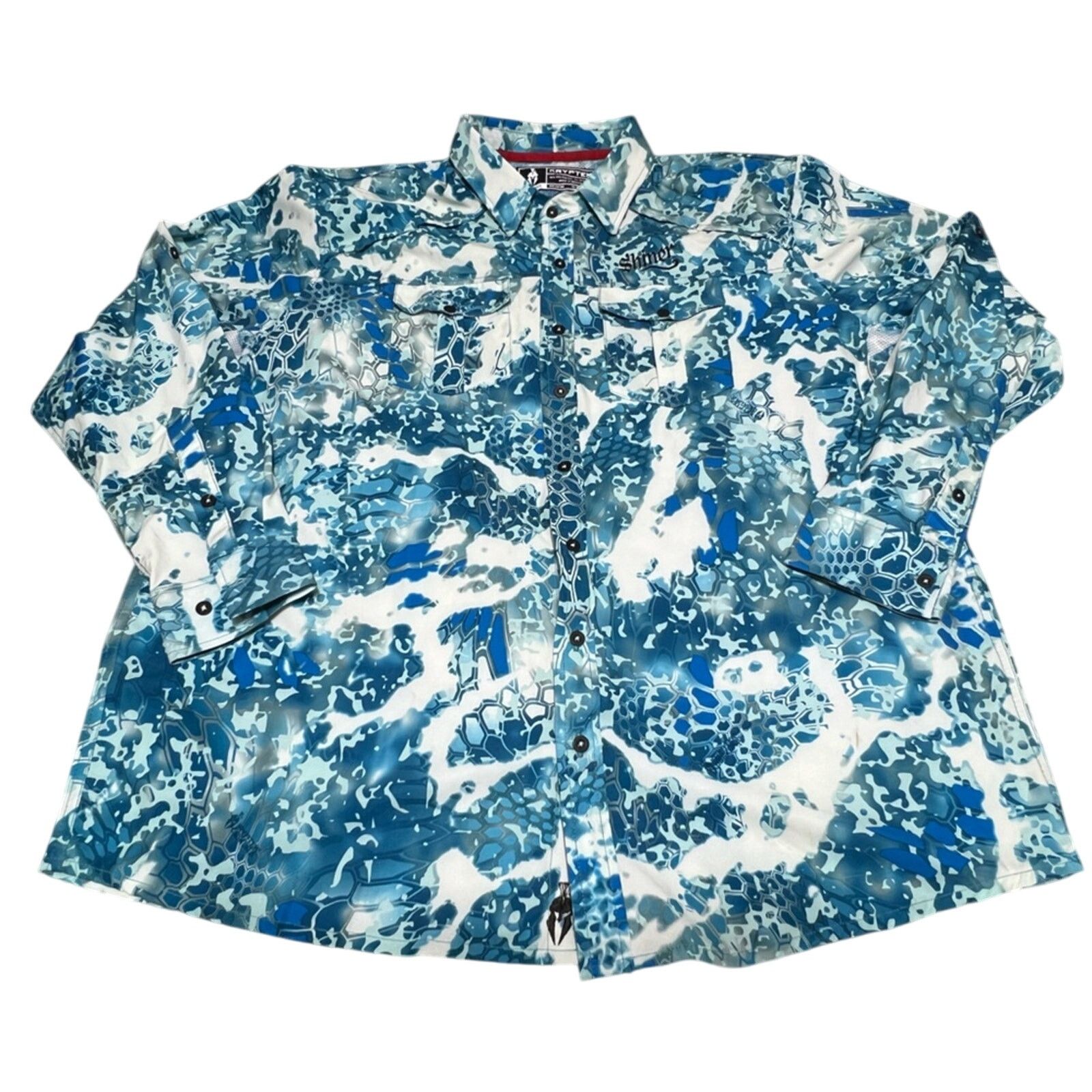 Other Kryptek Men's Obskura x Shiner Blue Camo Fishing Shirt L Size US L / EU 52-54 / 3 - 1 Thumbnail