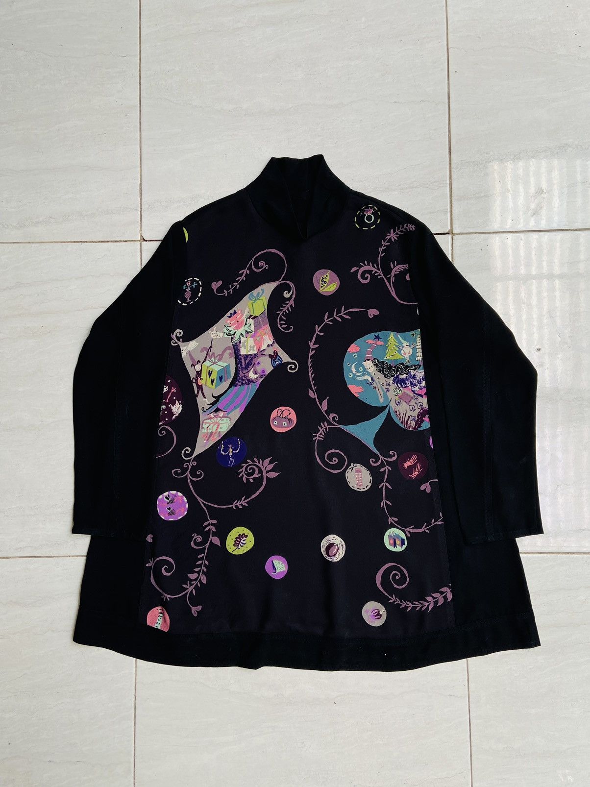 Designer TOKUKO 1er VOL Patterned Blouse Size US XL / EU 56 / 4 - 5 Thumbnail