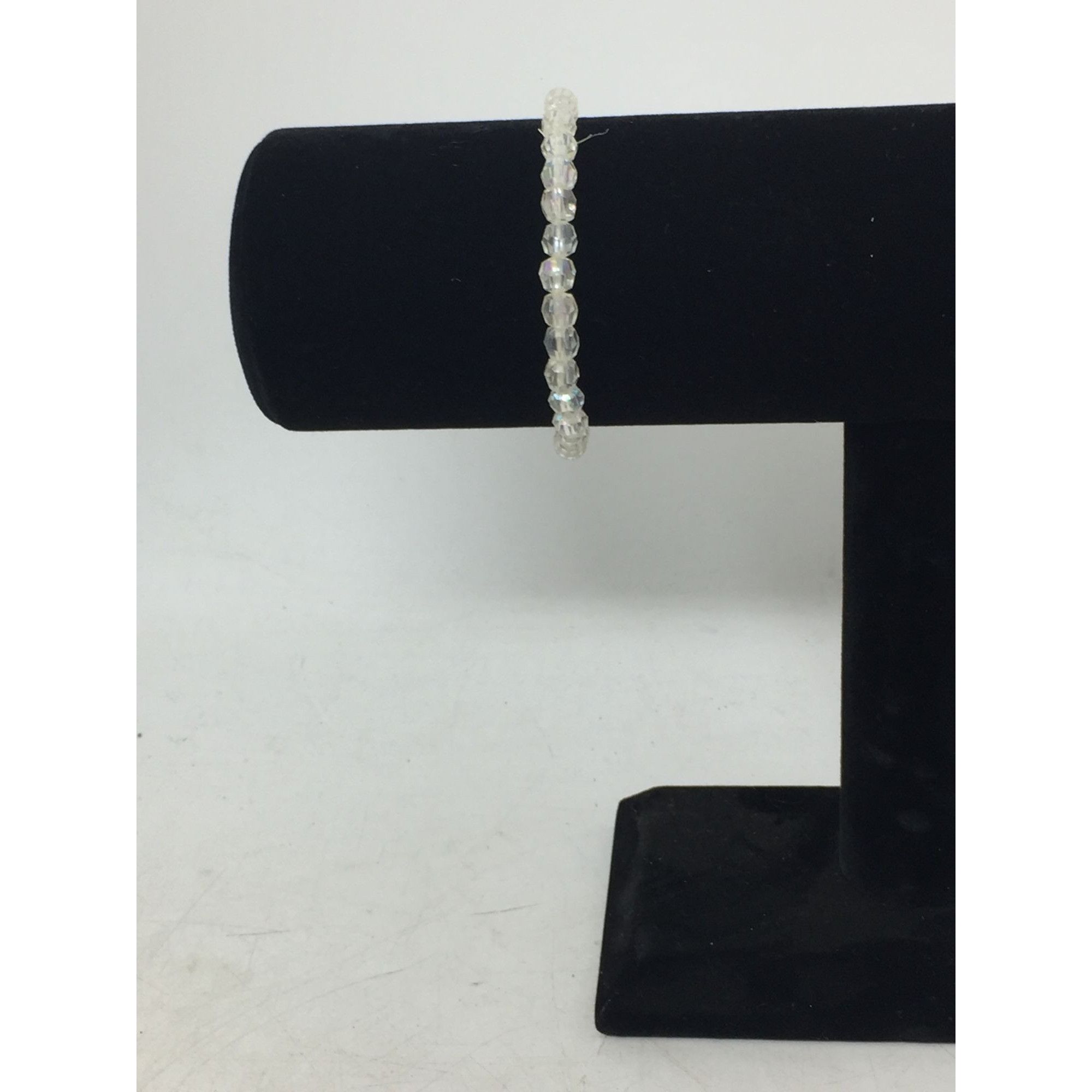 Other Women's/Girl's Clear Faceted Bead Bracelet Size ONE SIZE - 5 Thumbnail