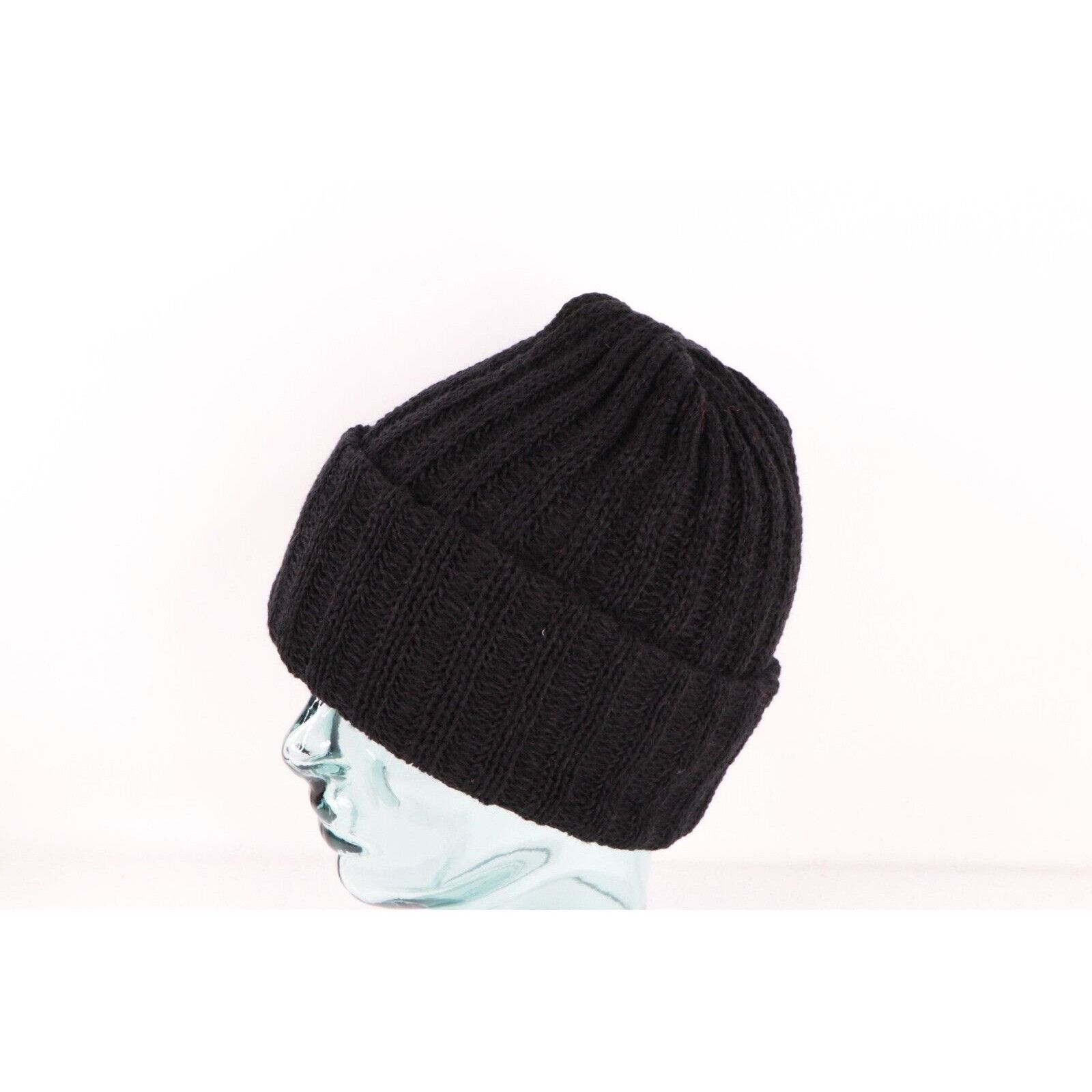 Vintage NOS Vintage 90s Streetwear Chunky Double Faced Knit Beanie Size ONE SIZE - 2 Thumbnail