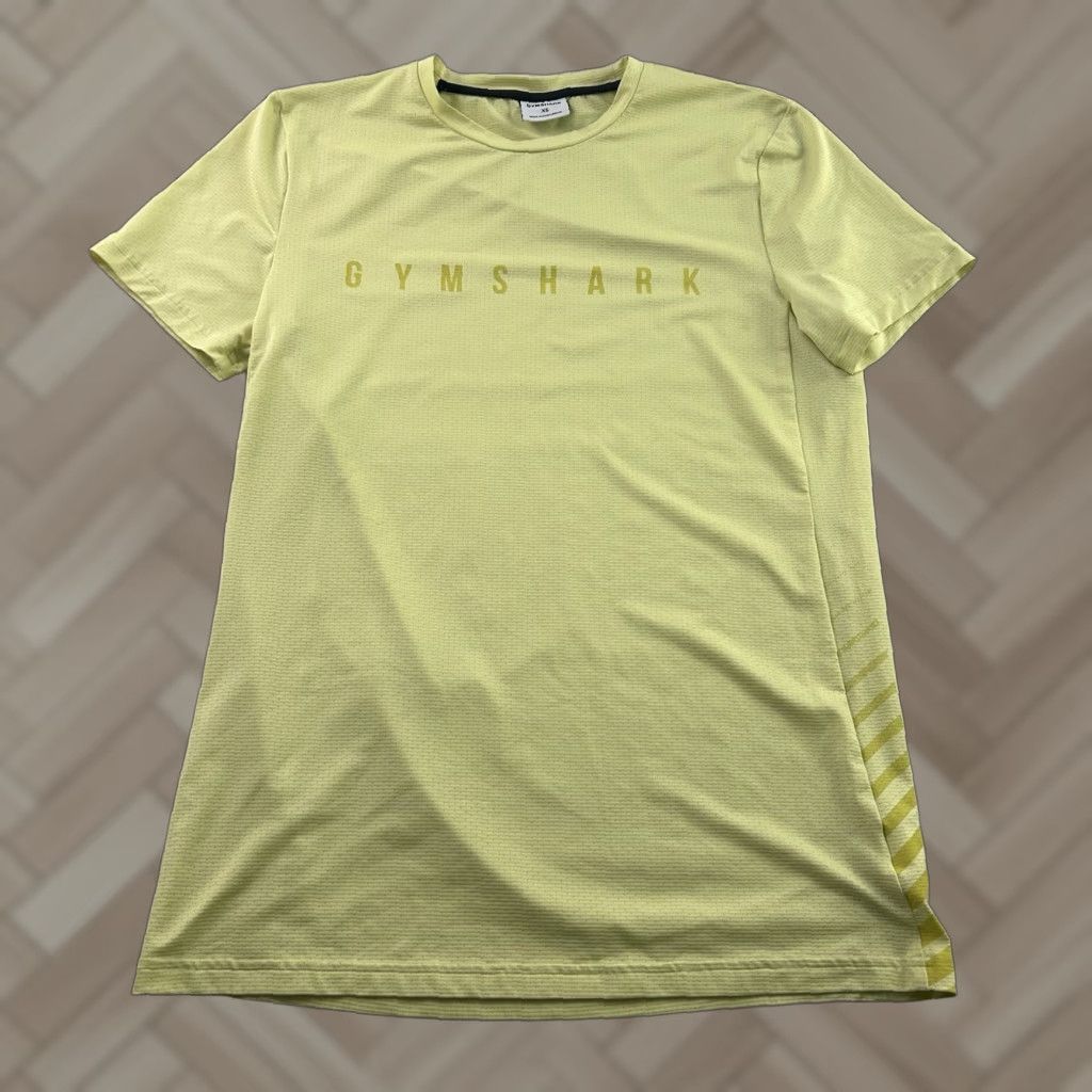 Gymshark Gymshark Short Sleeve T-Shirt Men's XS Yellow Athletic Shirt Shirt Logo Crew Neck Basic Activewear Summer Spring Mens Size US XS / EU 42 / 0 - 1 Thumbnail