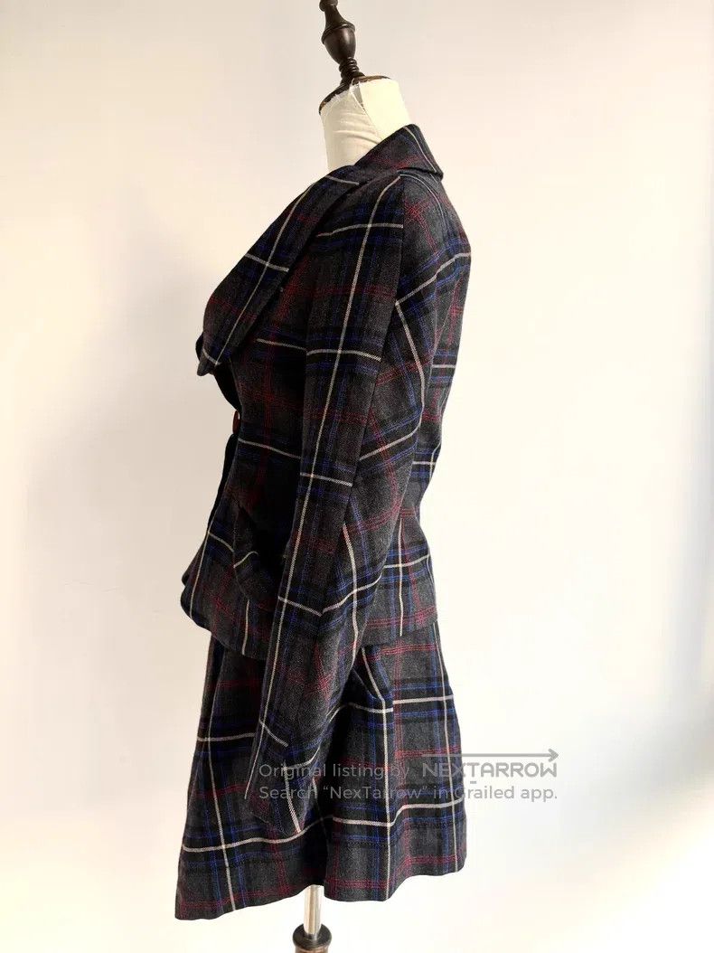 Vivienne Westwood Vivienne Westwood Vintage Grey-Blue Plaid Collar Suit Set Size M / US 6-8 / IT 42-44 - 2 Thumbnail