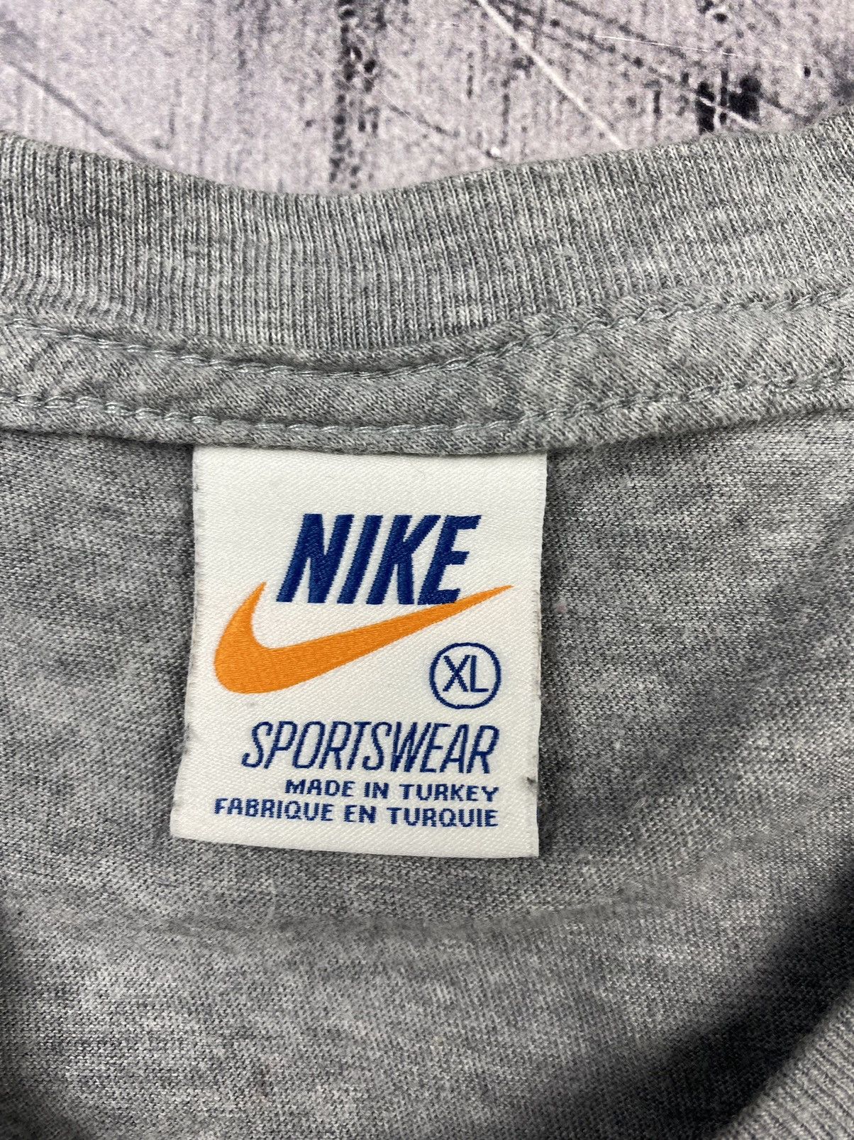 Nike × Vintage Vintage 00s Nike Big Logo Swoosh y2k Tee Streetwear drill Size US XL / EU 56 / 4 - 7 Thumbnail