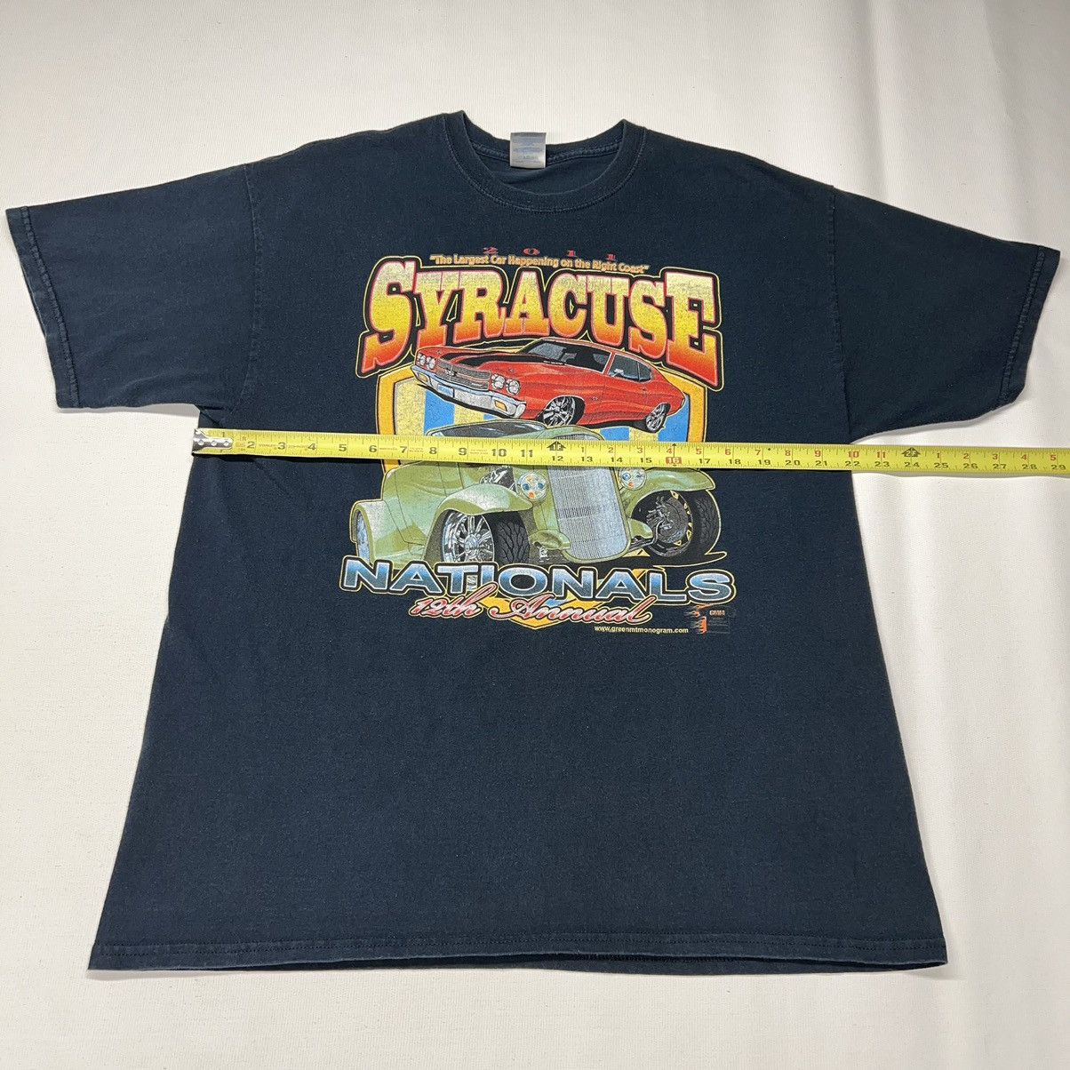 Gildan × Vintage VTG Car Tee Shirt Black Hot Rod Classic Syracuse Graphic Size US XL / EU 56 / 4 - 16 Thumbnail
