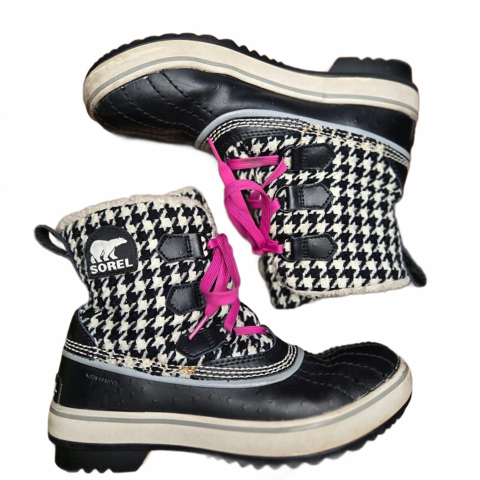 SOREL SOREL Tivoli Houndstooth Boots Snow Womens Size 6 BB3 Size US 6 / IT 36 - 1 Thumbnail