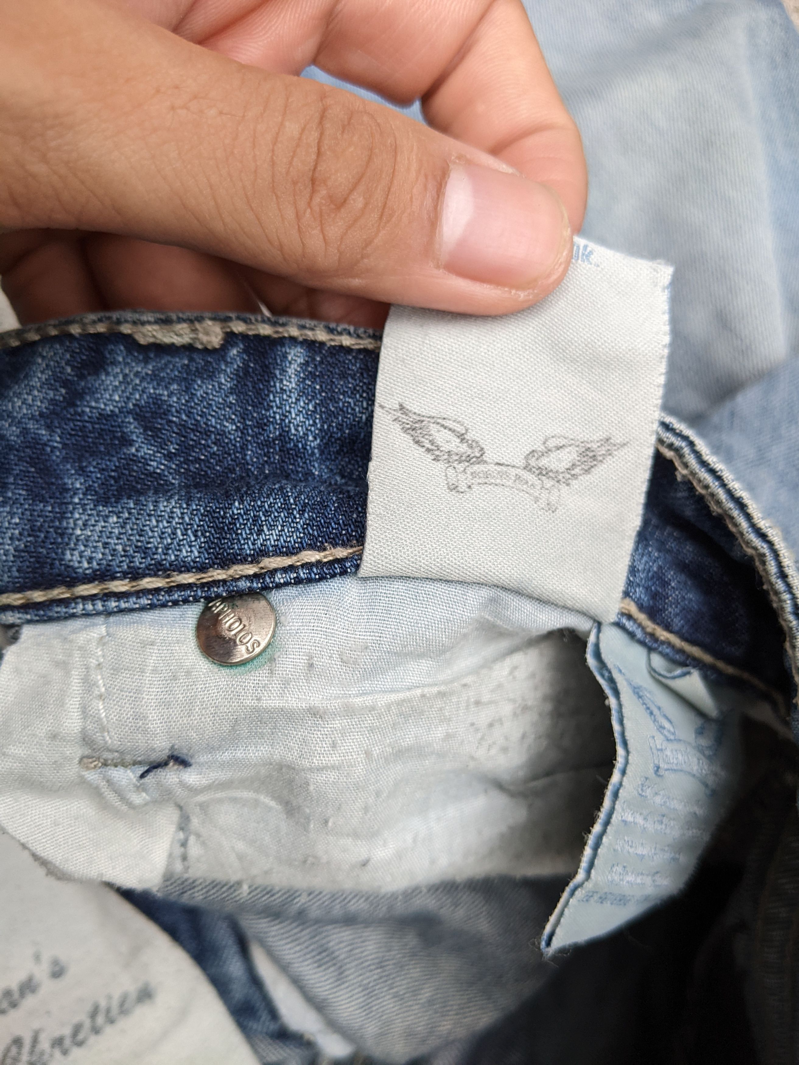 Robins Jeans Robins Jeans Studded Washed Size US 32 / EU 48 - 10 Thumbnail