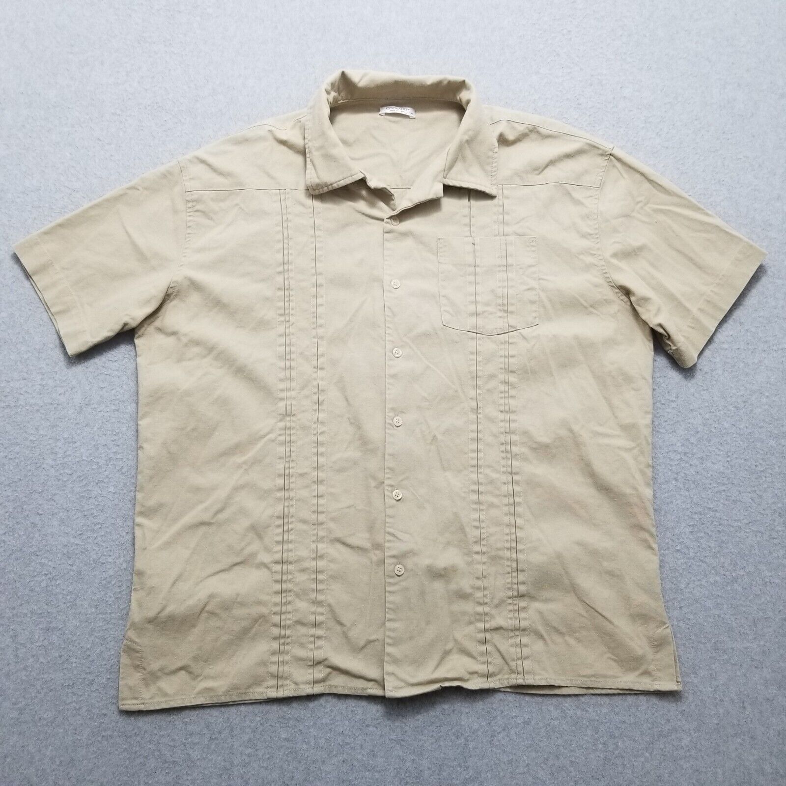 Other Coofandy Shirt Mens XL Button Up Short Sleeve Cotton Blend Size US XL / EU 56 / 4 - 1 Thumbnail