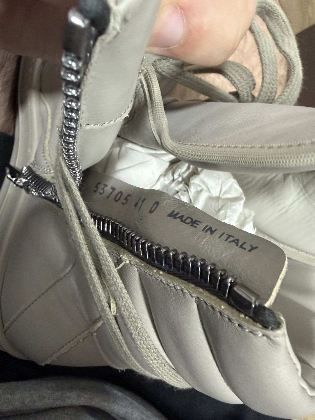 Rick Owens Rick owens cream geobasket Size US 8 / EU 41 - 6 Thumbnail
