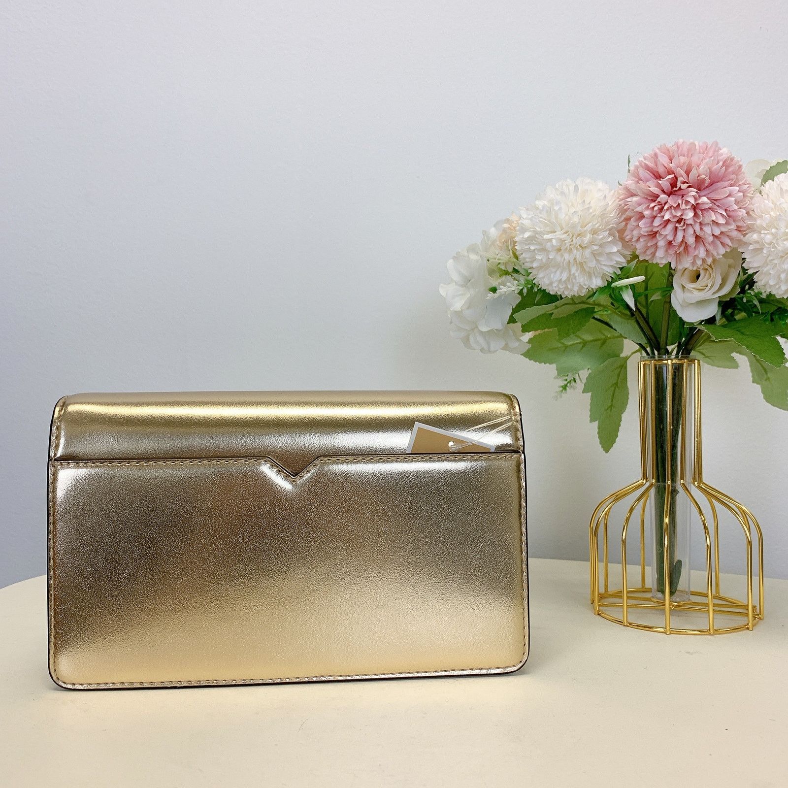 Michael Kors Michael Kors 35F2G0EC6M Cece Medium Metallic Faux Leather Size ONE SIZE - 3 Thumbnail