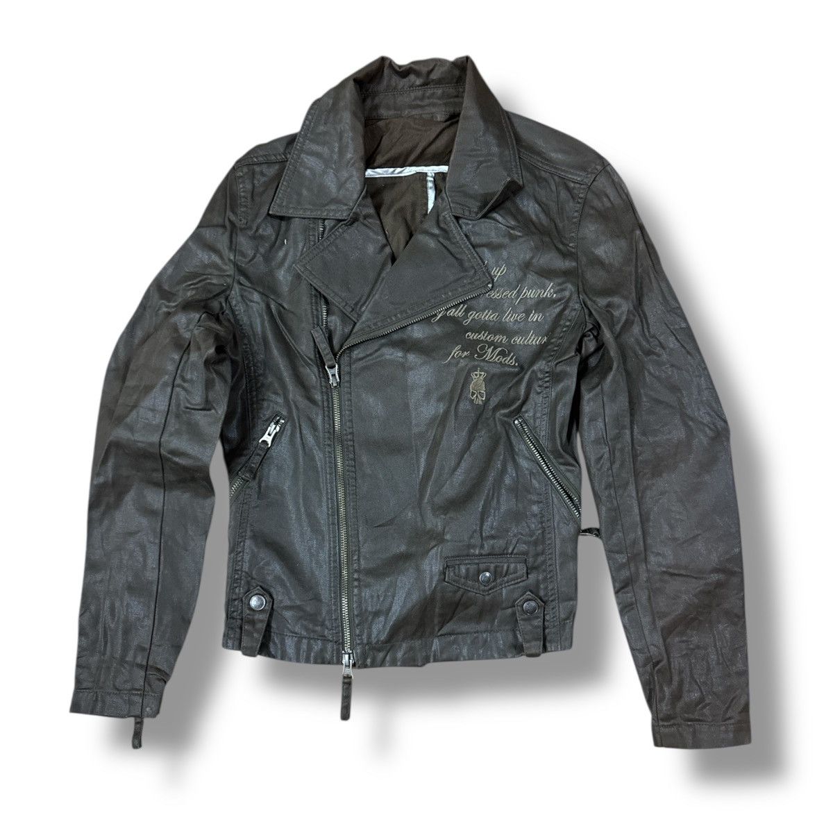 Seditionaries CUSTOM COUTURE COATED PUNK BIKERS JACKET Size US M / EU 48-50 / 2 - 1 Thumbnail
