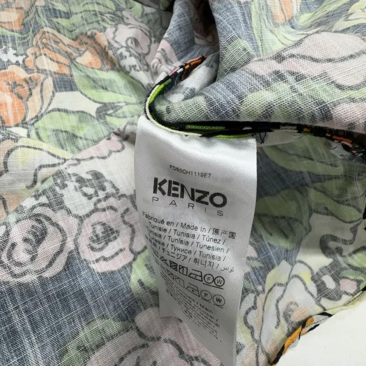 Kenzo KENZO Floral Print Short Sleeve Shirt for Men -2507 Size US L / EU 52-54 / 3 - 5 Thumbnail