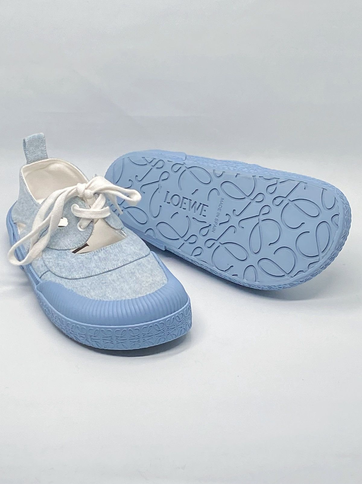 Loewe Loewe Cut-Out Platform Denim Sneakers size 35 Size US 5 / IT 35 - 1 Thumbnail