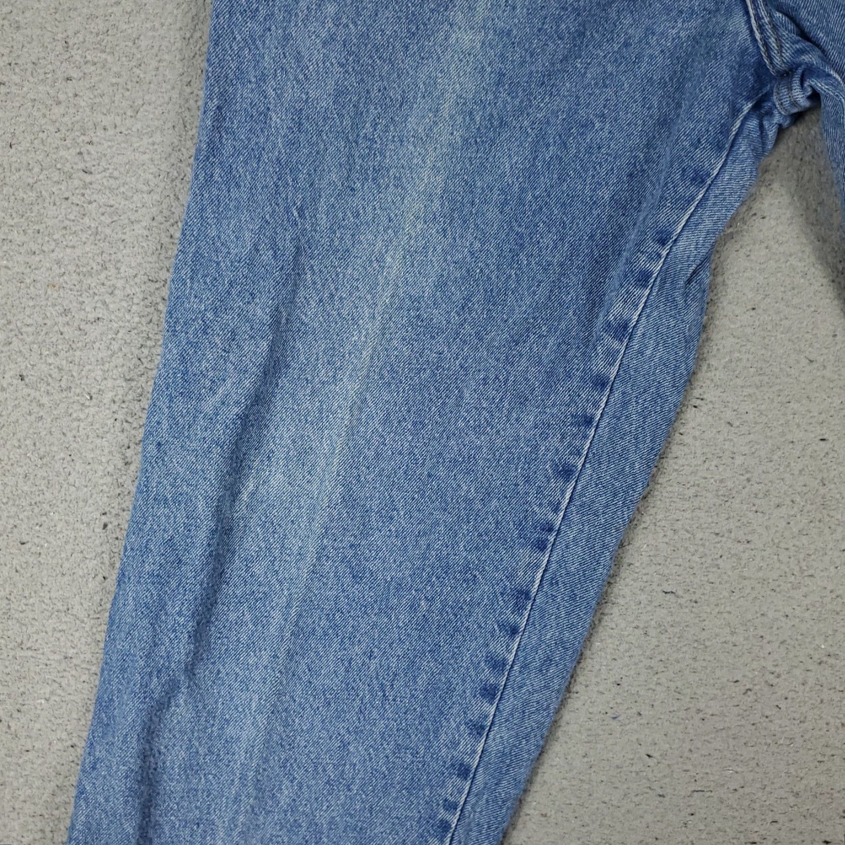 Vintage Giorgio Armani Jeans 38x28 Blue Relaxed Fit Baggy Denim Pants Mens Classic Size US 38 / EU 54 - 3 Thumbnail