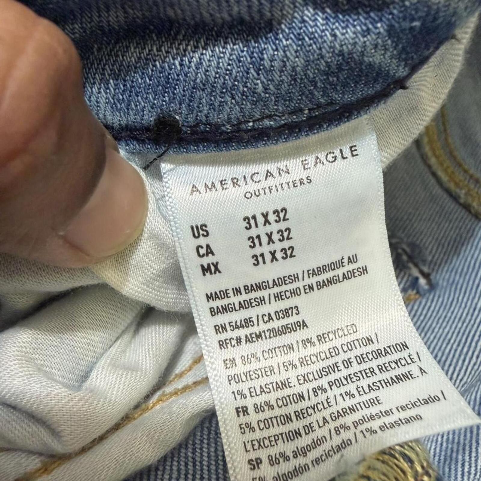 True Religion American Eagle Outfitters distressed slim fit blue jeans Size US 32 / EU 48 - 6 Thumbnail