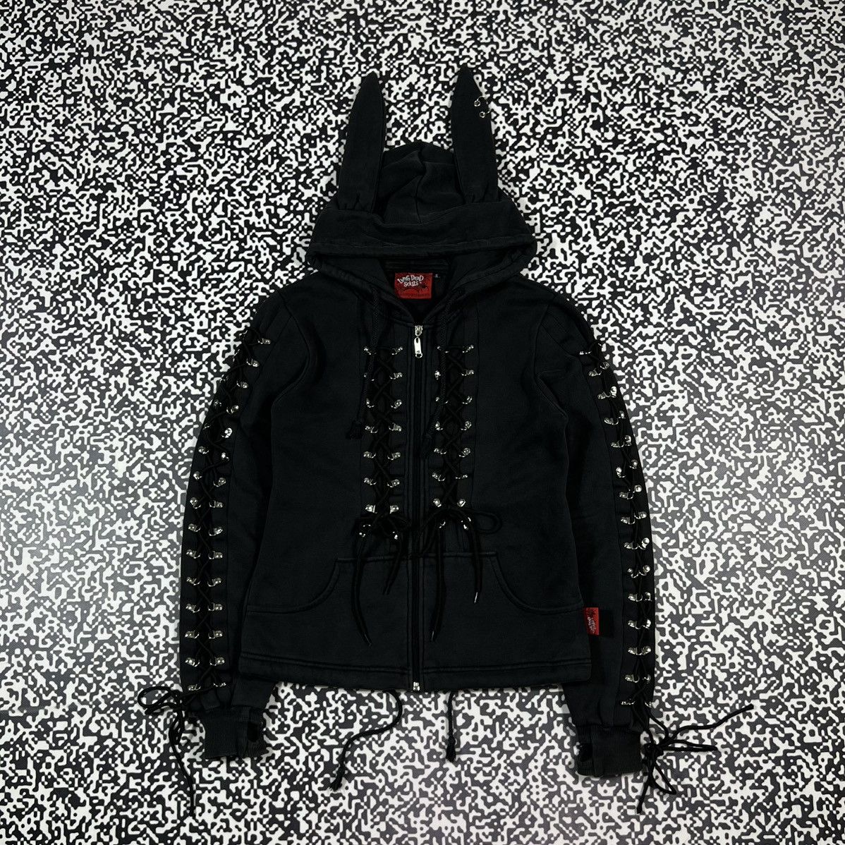 Japanese Brand Vintage Y2K Living Dead Souls Gothic Bunny Style Zip Hoode Size S / US 4 / IT 40 - 1 Thumbnail