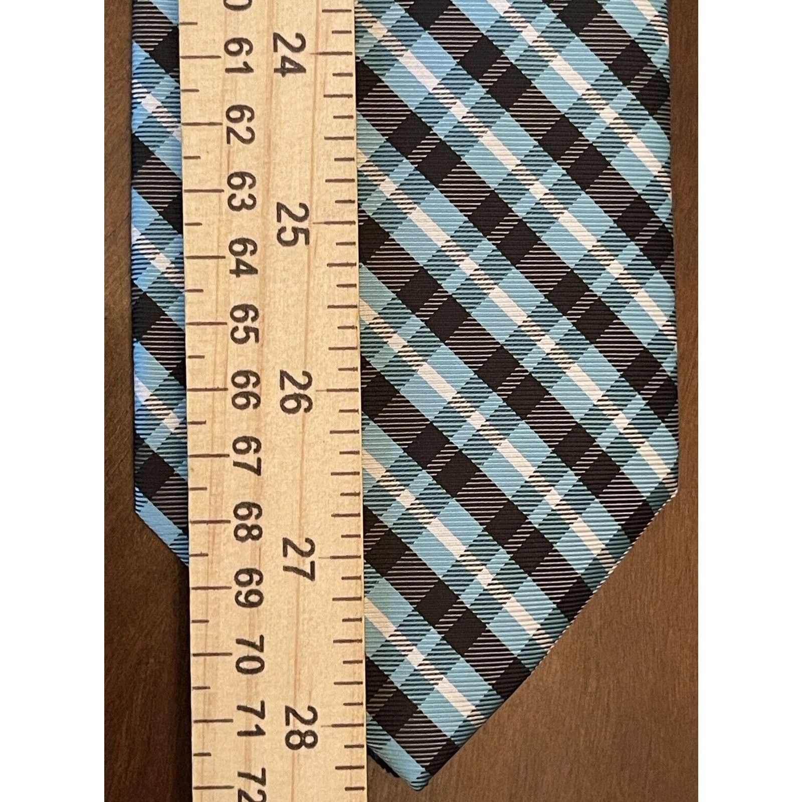 Other Adolfo Blue Black Hand Made 100% Polyester Made In China Size ONE SIZE - 5 Thumbnail