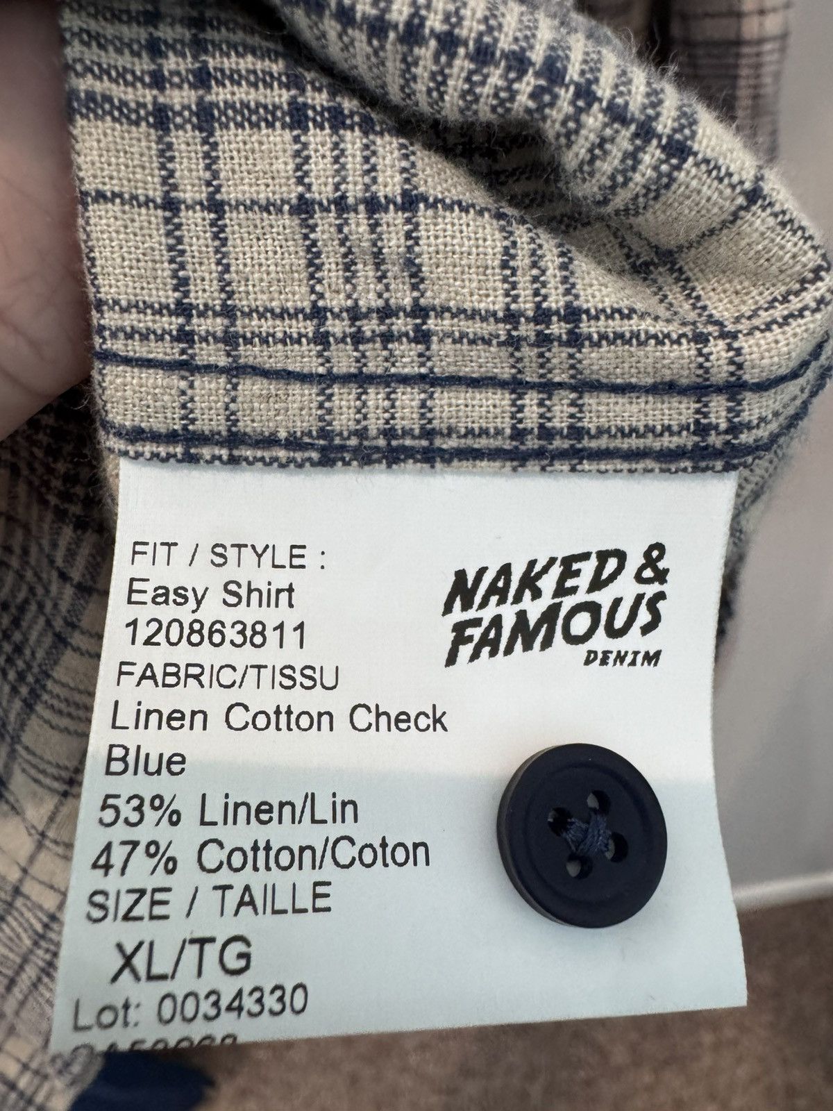 Naked & Famous Limited Japanese Fabric Button Down Size US XL / EU 56 / 4 - 3 Thumbnail
