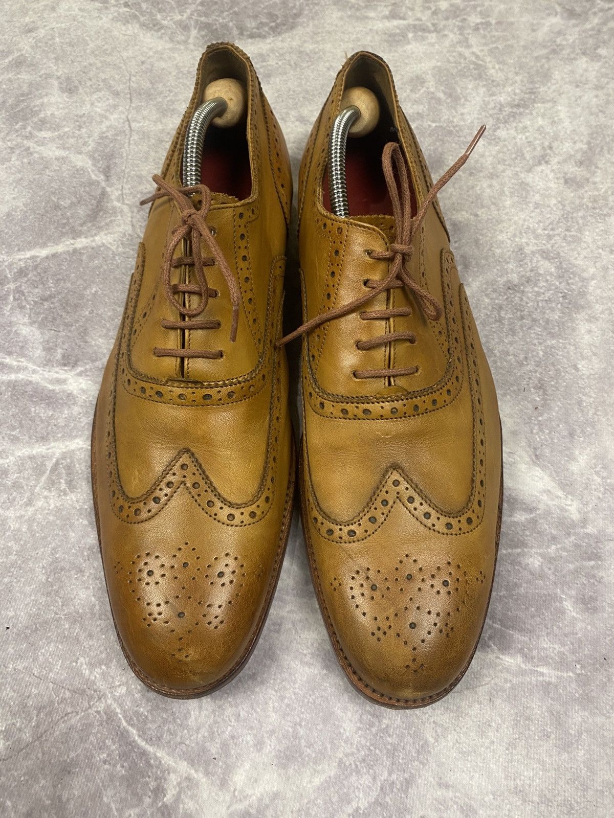 Grenson Grenson Dylan Wing Tip Oxford Brogue Leather Shoes Size: 46 Size US 13 / EU 46 - 2 Thumbnail