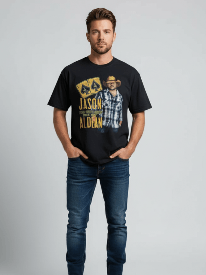 Jason Aldean country singer casual vintage